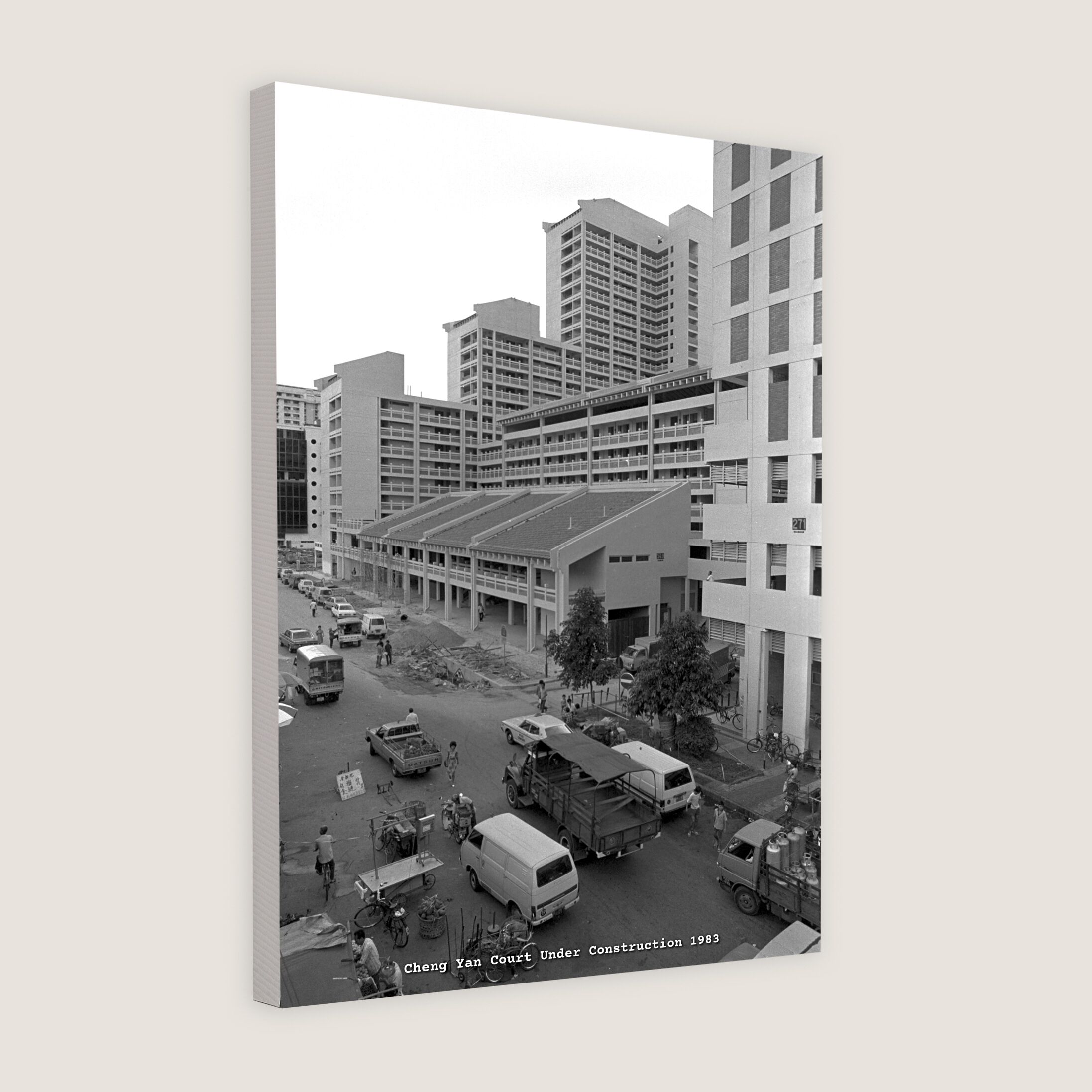 Cheng Yan Court Under Construction 1983-My Sg Memories