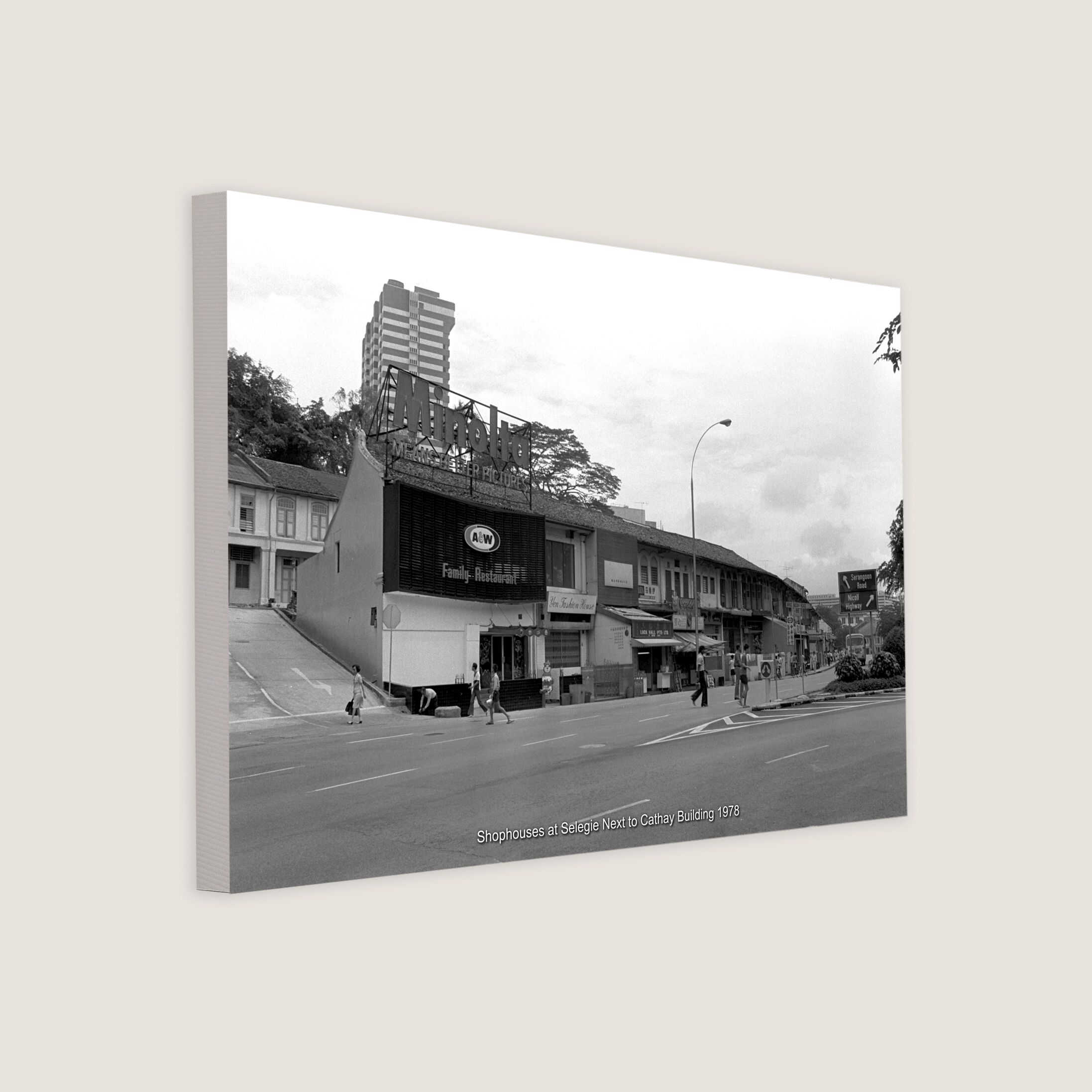 Shophouses at Selegie Next to Cathay Building 1978-My Sg Memories