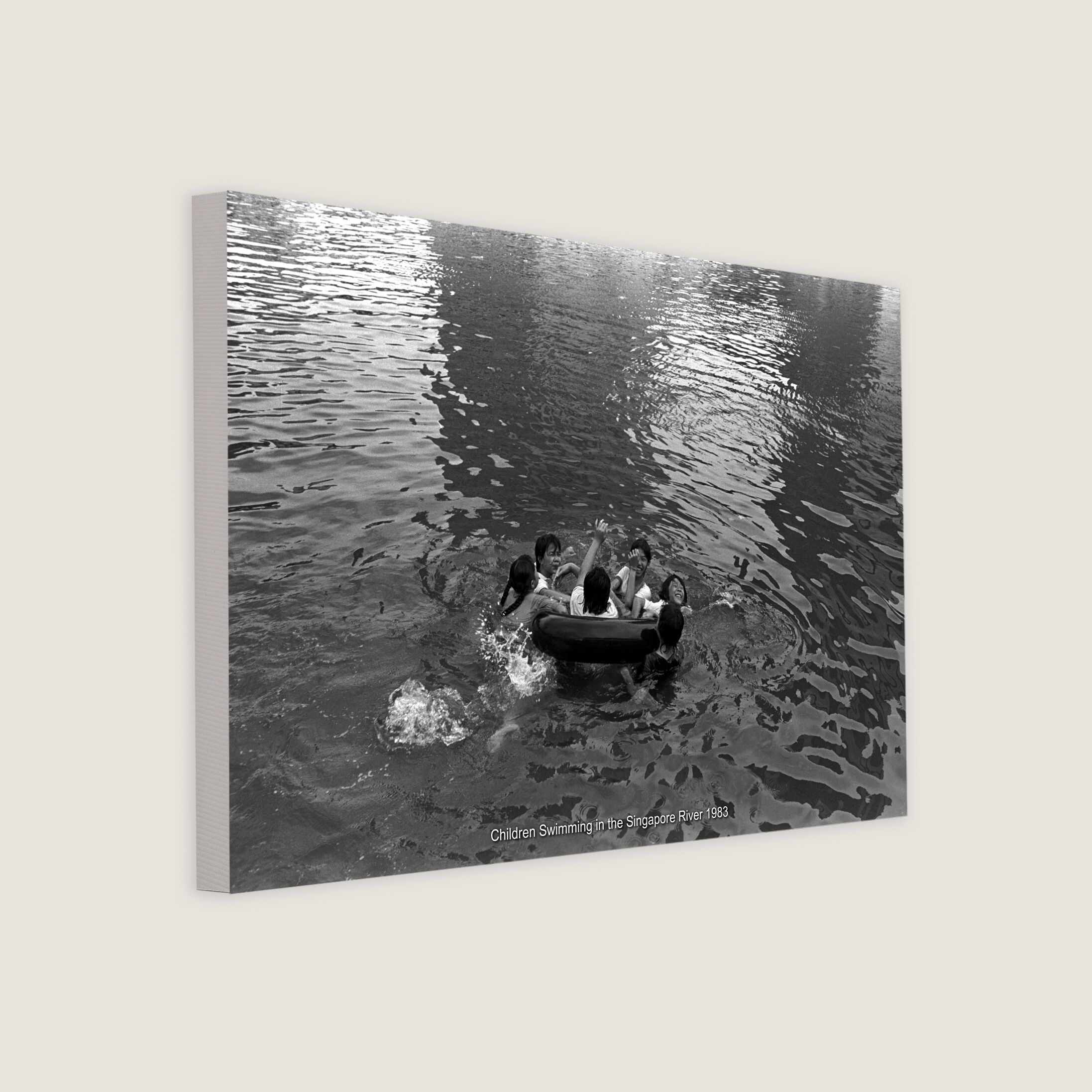Children Swimming in the Singapore River 1983-My Sg Memories