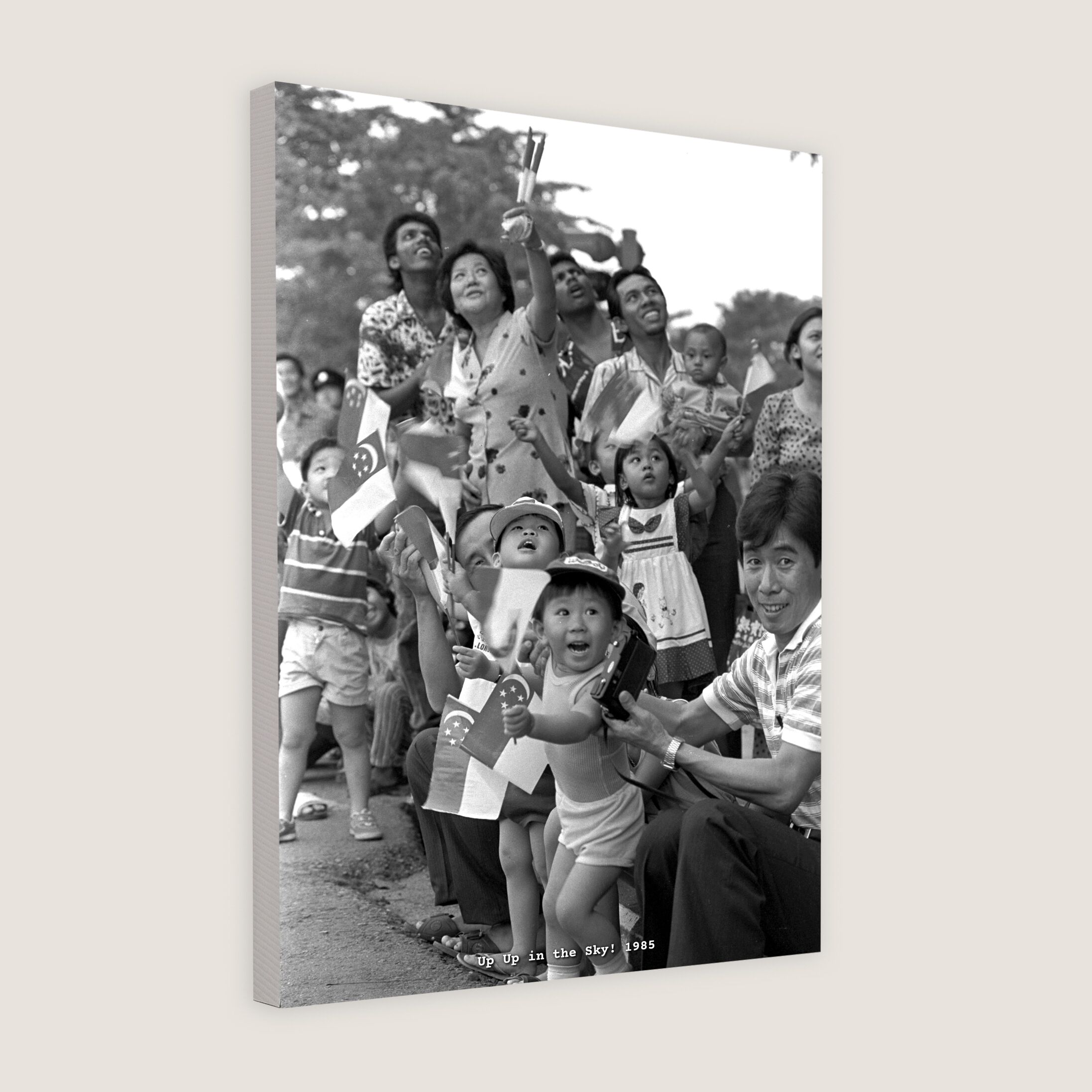 Up Up in the Sky! 1985 Canvas