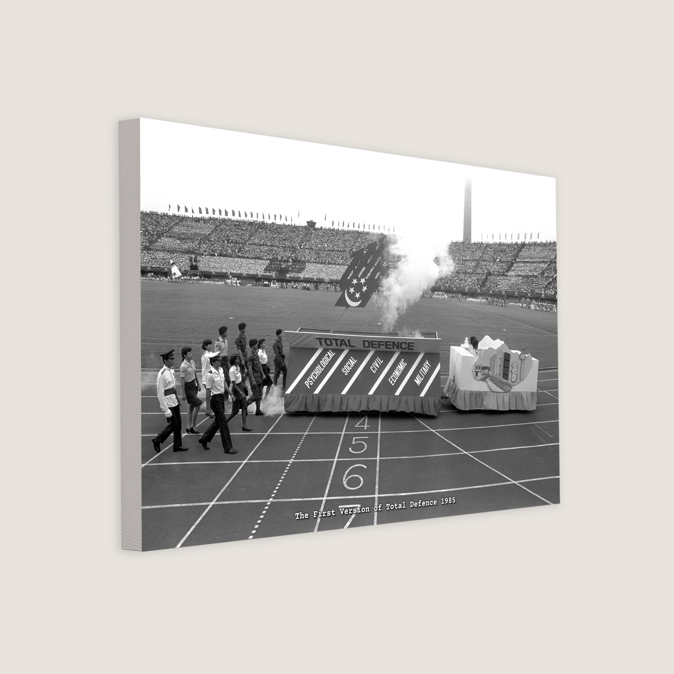 The First Version of Total Defence 1985 Canvas