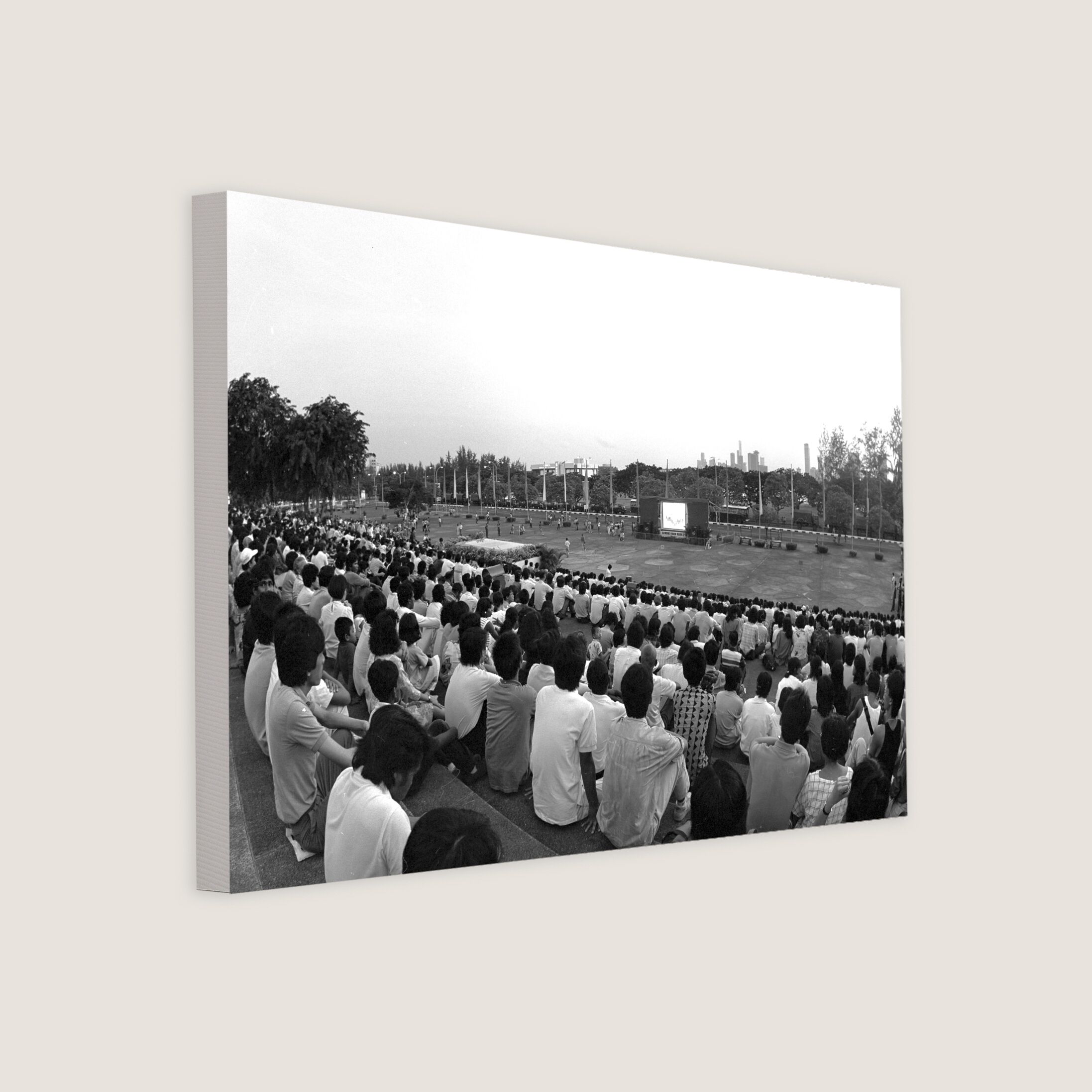 Parade Livestream Outside the National Stadium 1986 Canvas