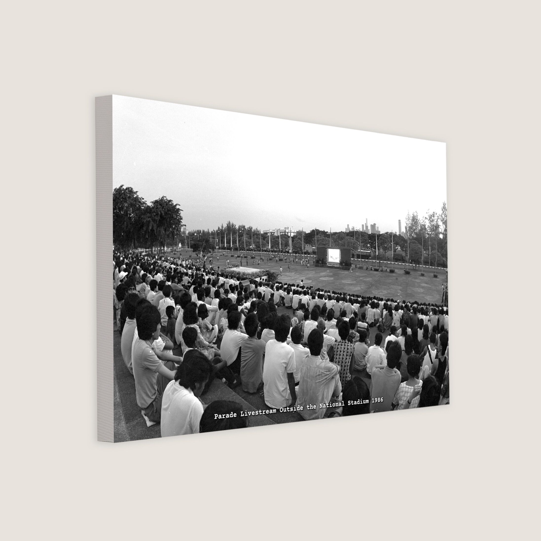 Parade Livestream Outside the National Stadium 1986 Canvas