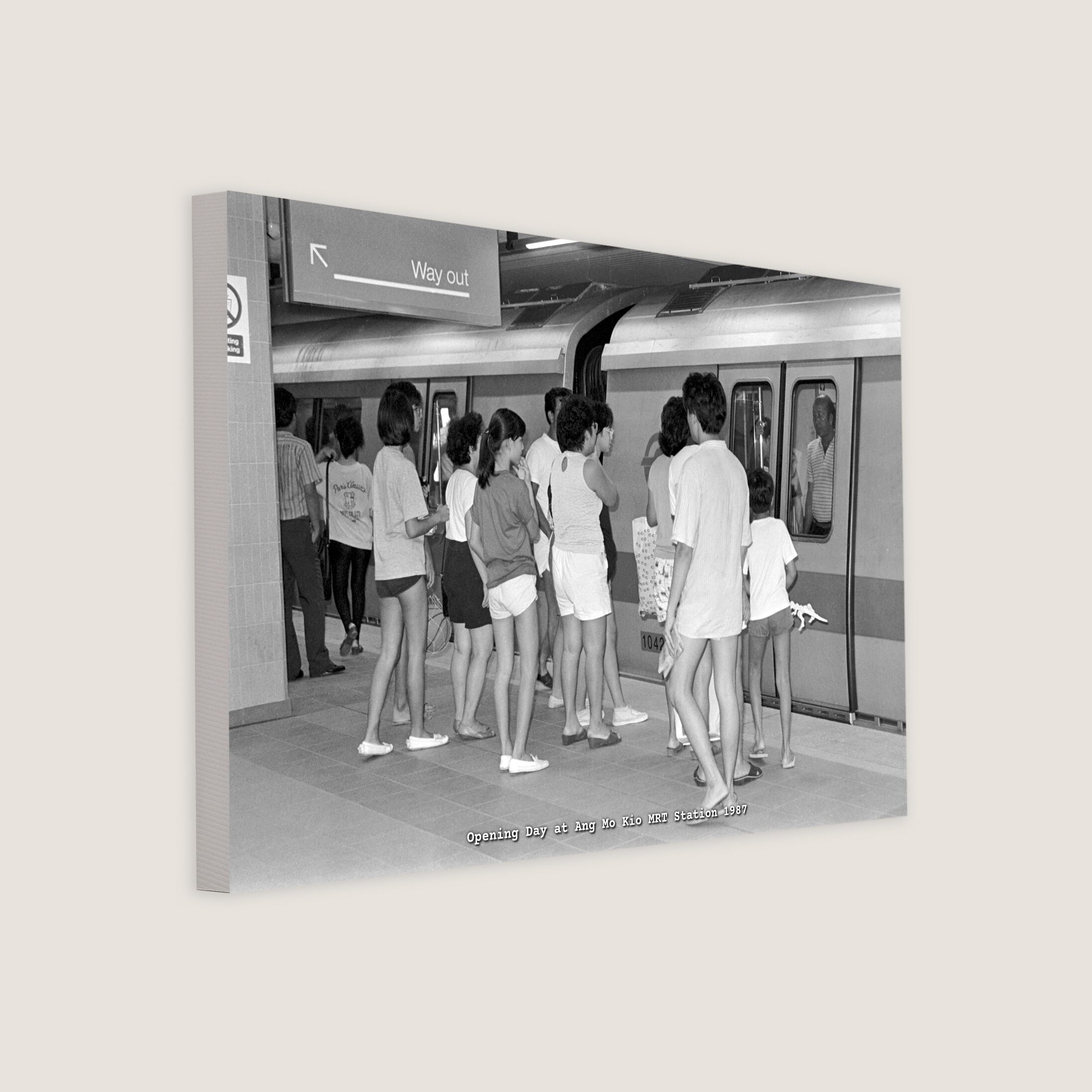 Opening Day at Ang Mo Kio MRT Station 1987-My Sg Memories
