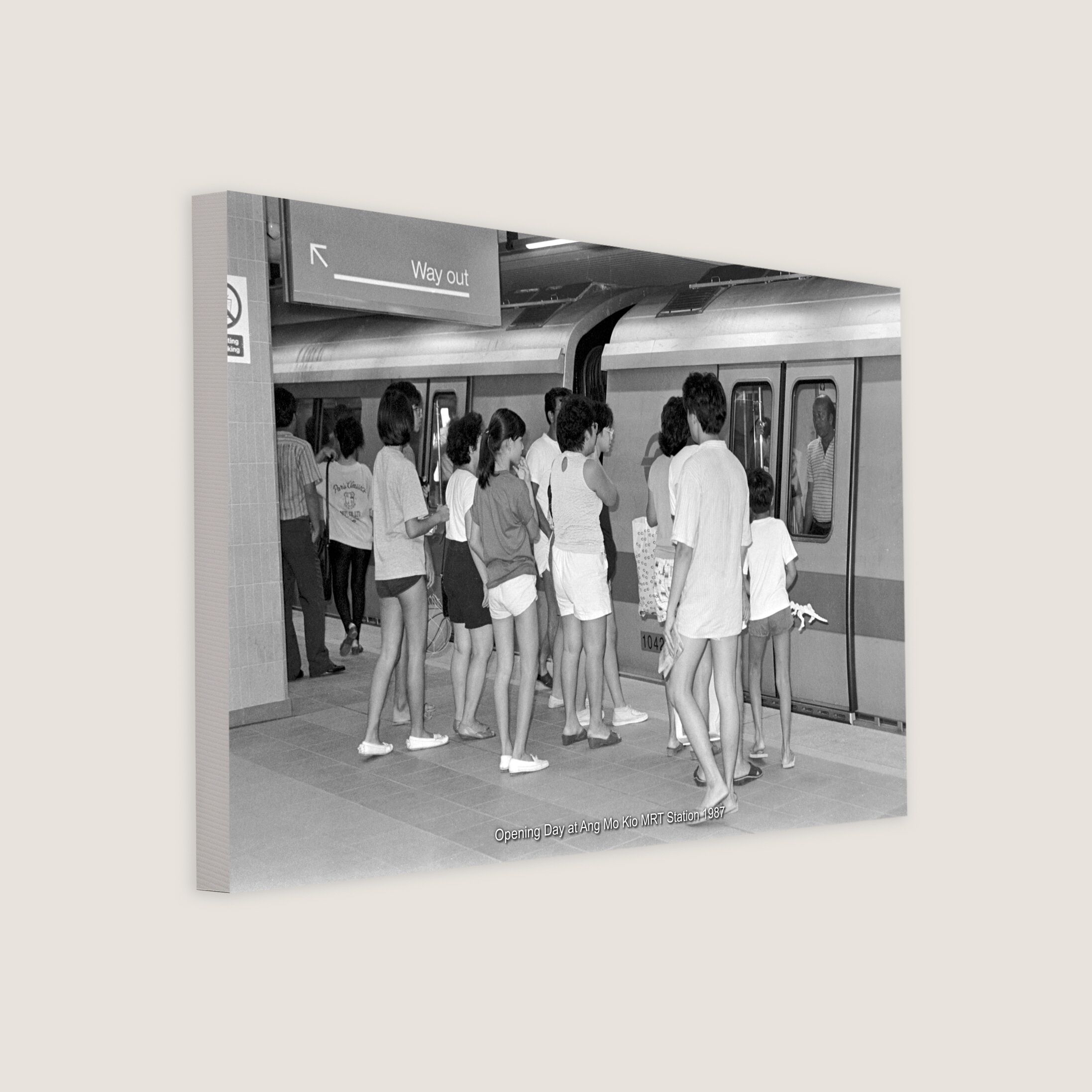 Opening Day at Ang Mo Kio MRT Station 1987-My Sg Memories
