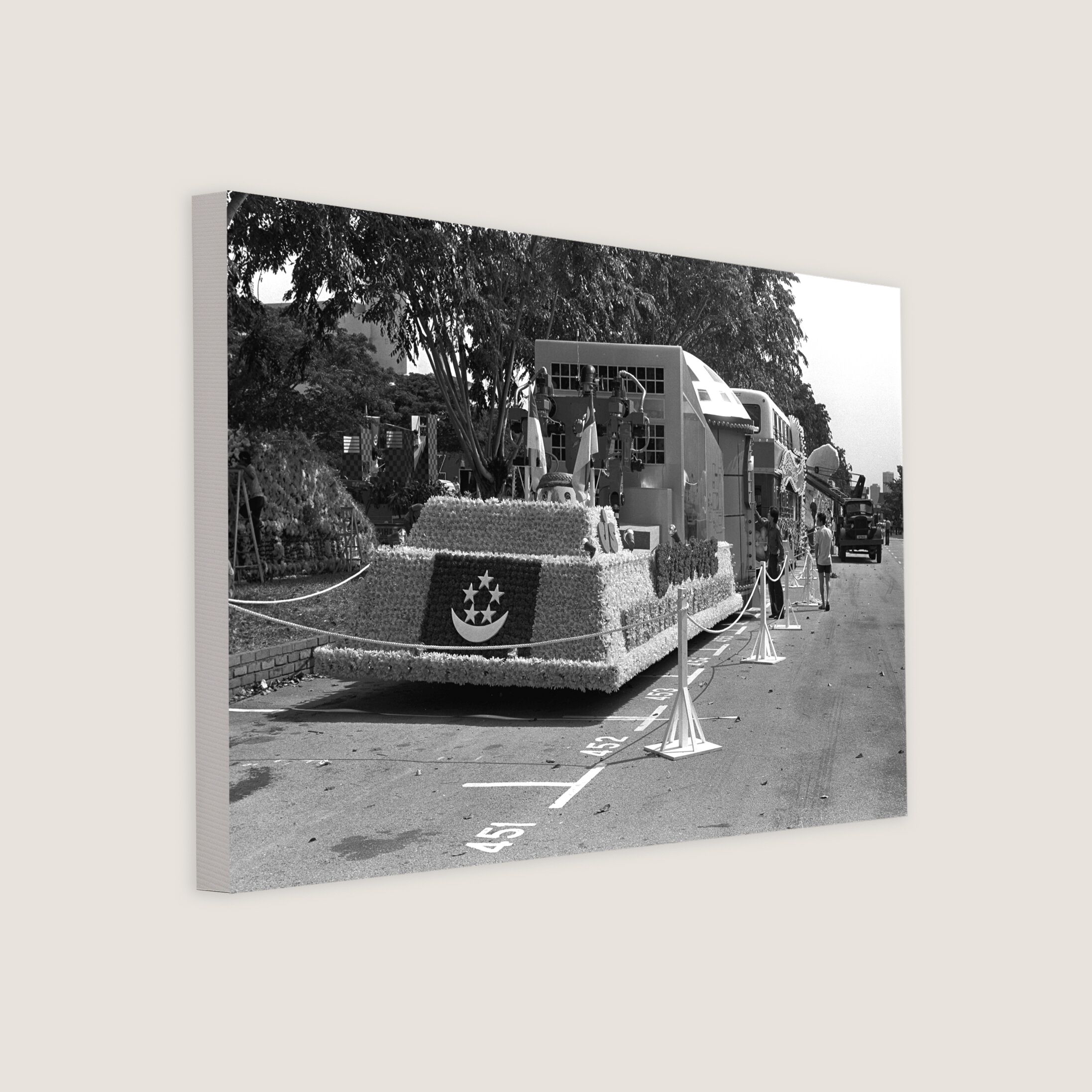 A UFO Spacecraft for the National Day Display 1982 Canvas