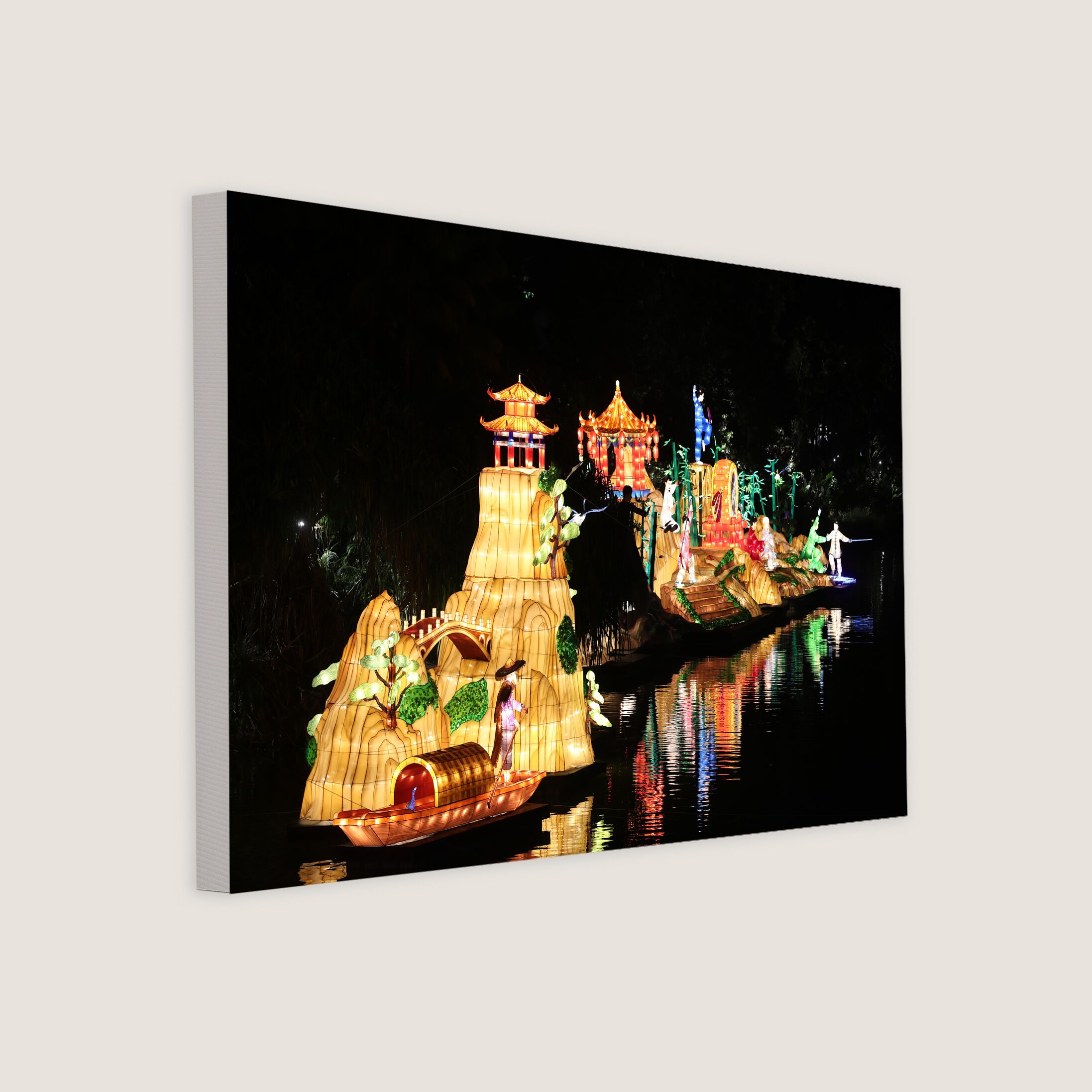 A Rotating Chinese Lantern Displays on the Water 2019-My Sg Memories