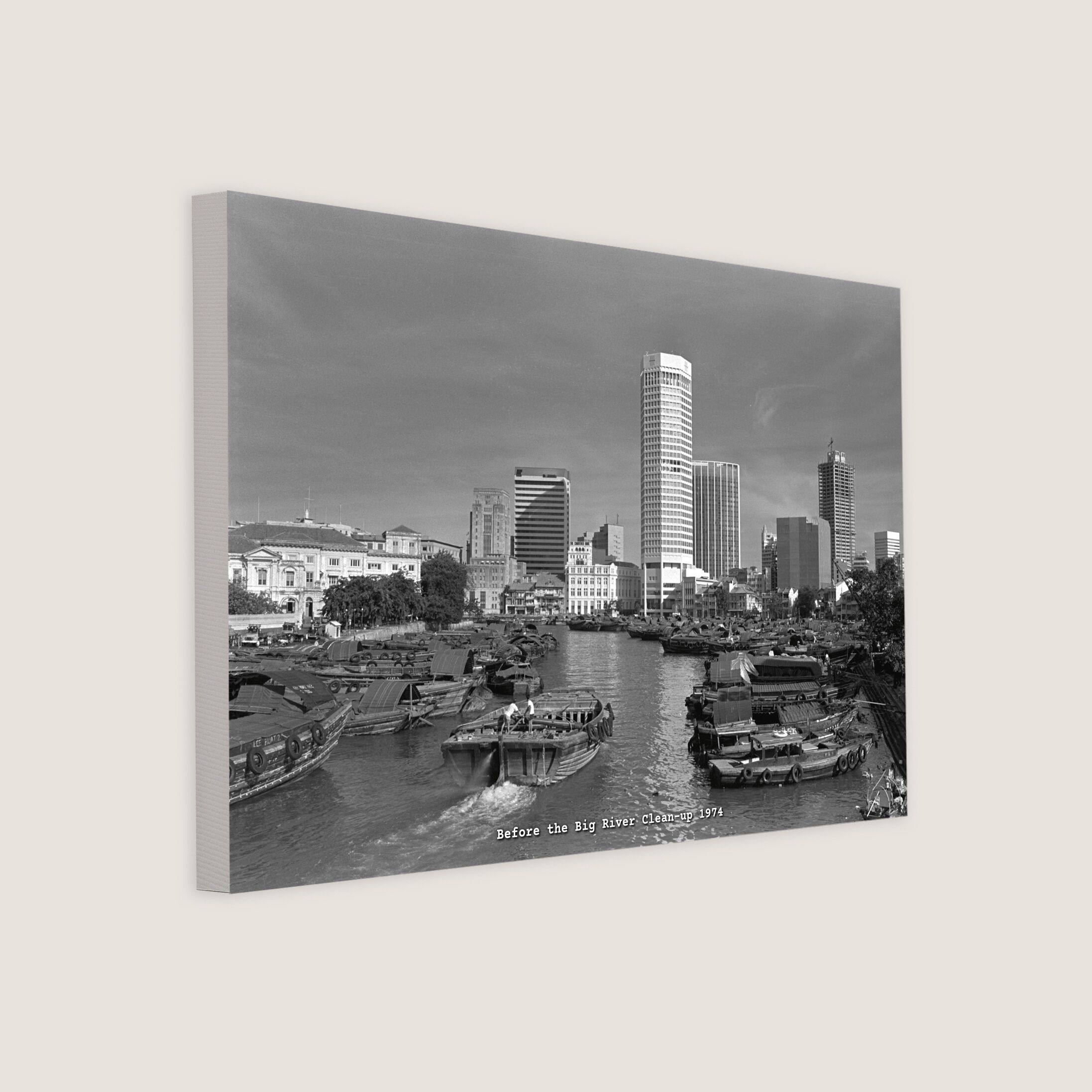 Before the Big River Clean-Up 1974 Canvas