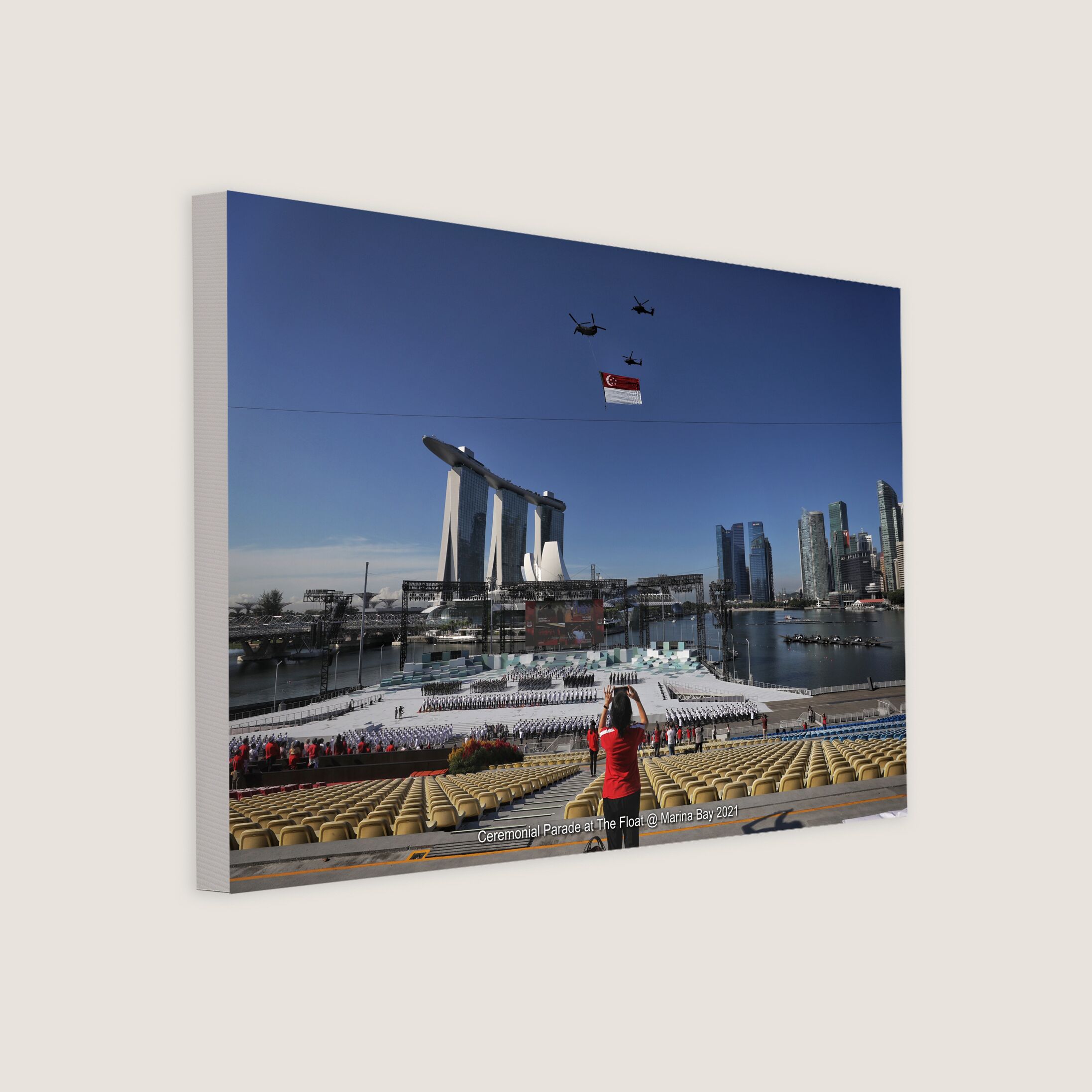 Ceremonial Parade at The Float @ Marina Bay 2021-My Sg Memories