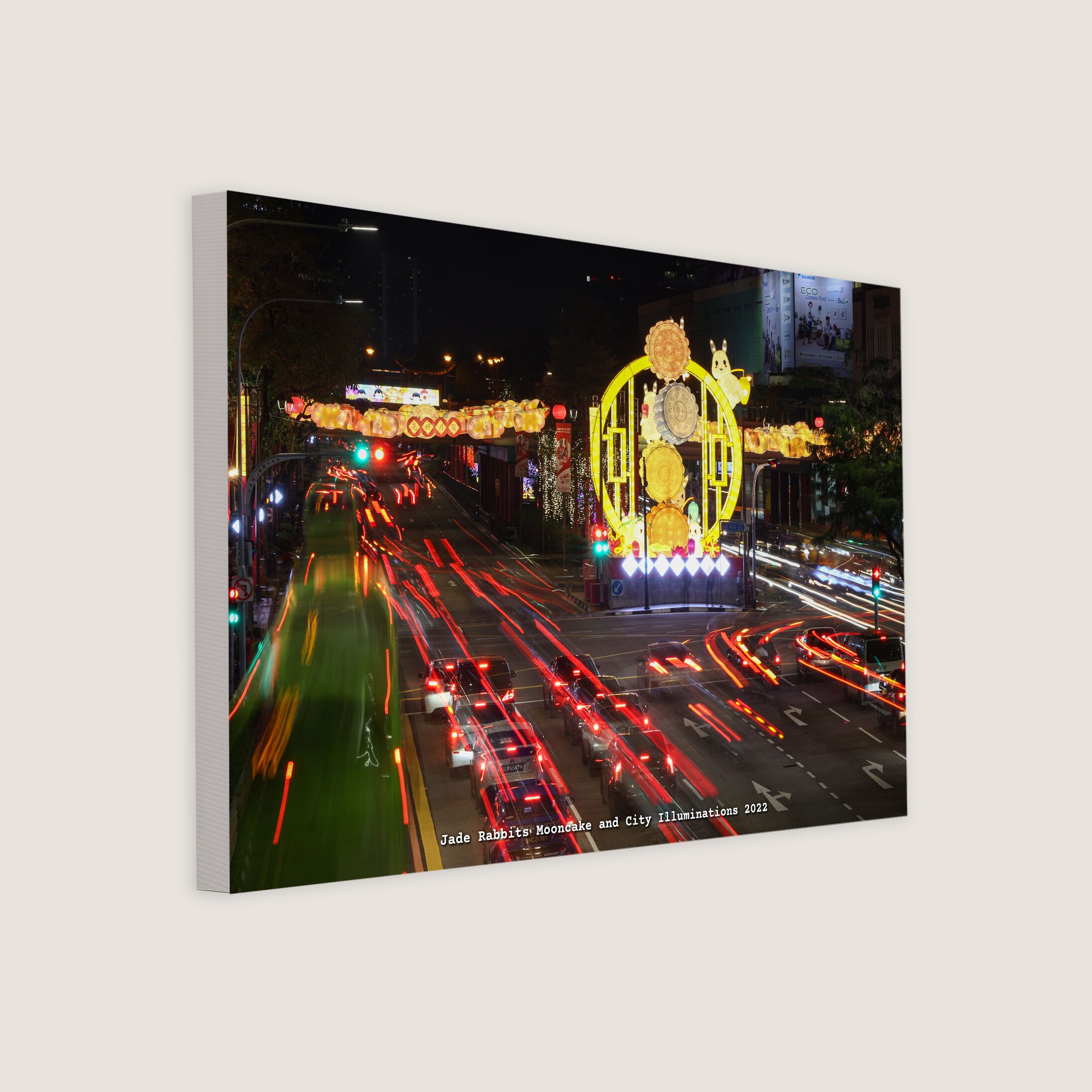 Jade Rabbits Mooncake and City Illuminations 2022 Canvas