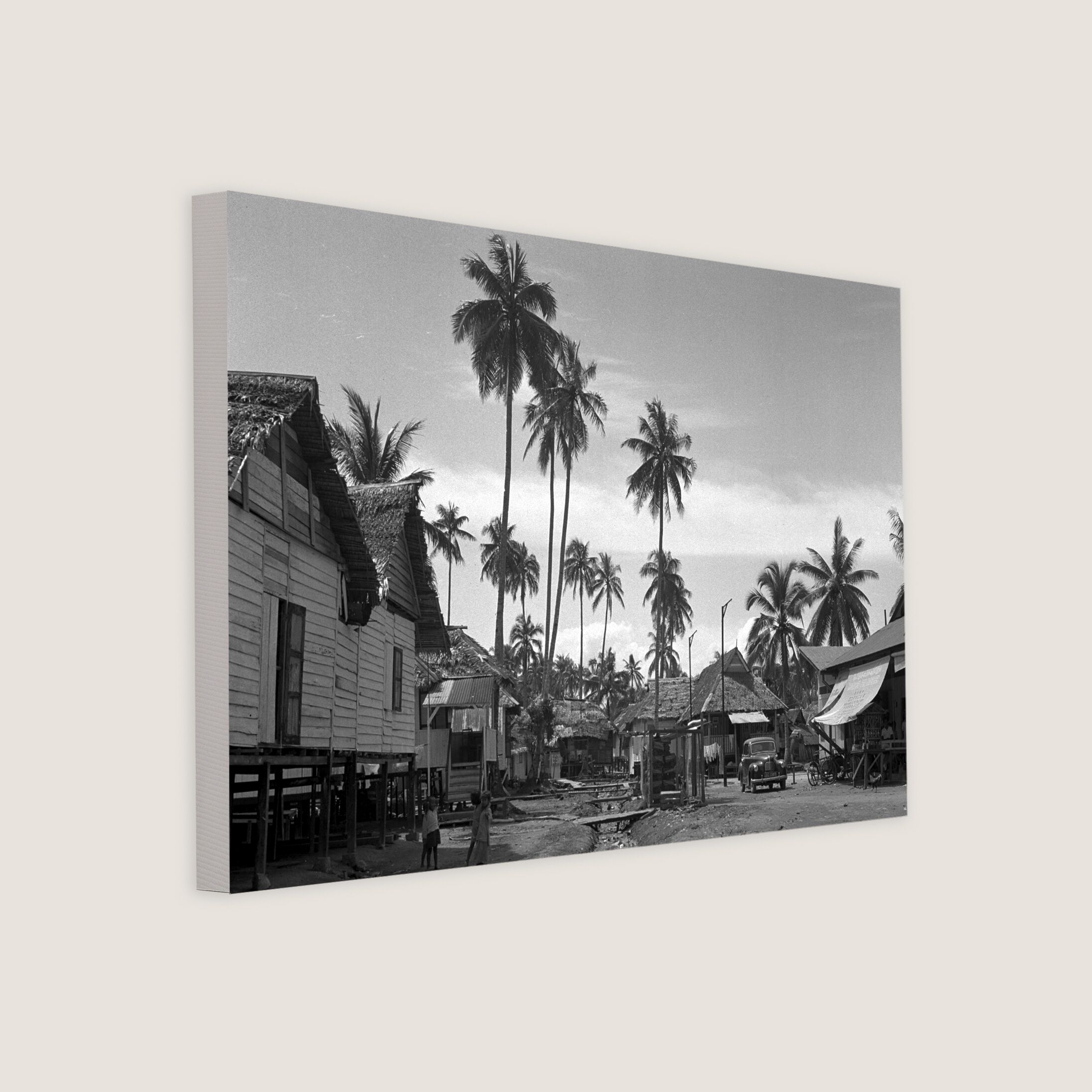 Geylang Serai Village 1954 Canvas