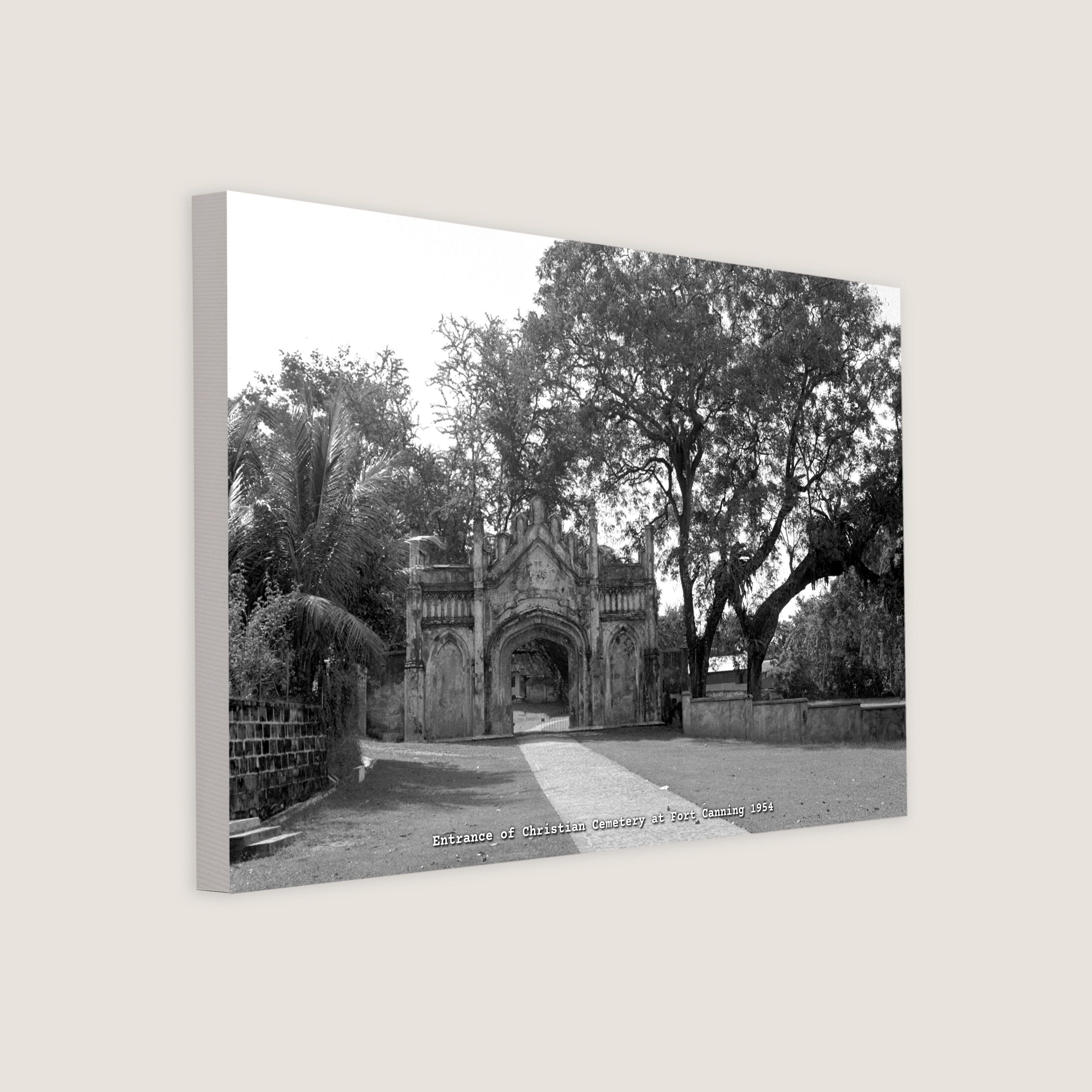 Entrance of Christian Cemetery at Fort Canning 1954-My Sg Memories