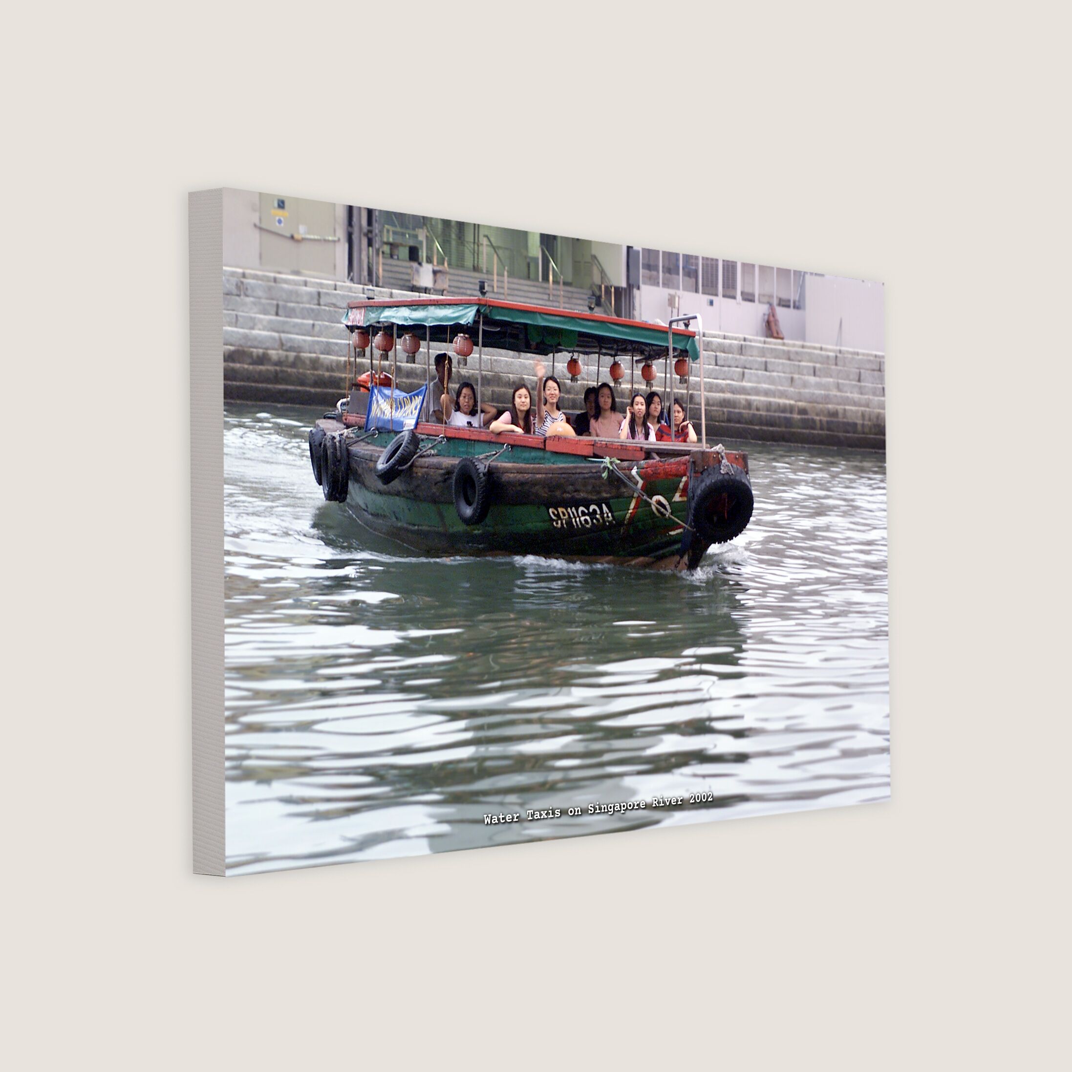 Water Taxis on Singapore River 2002-My Sg Memories