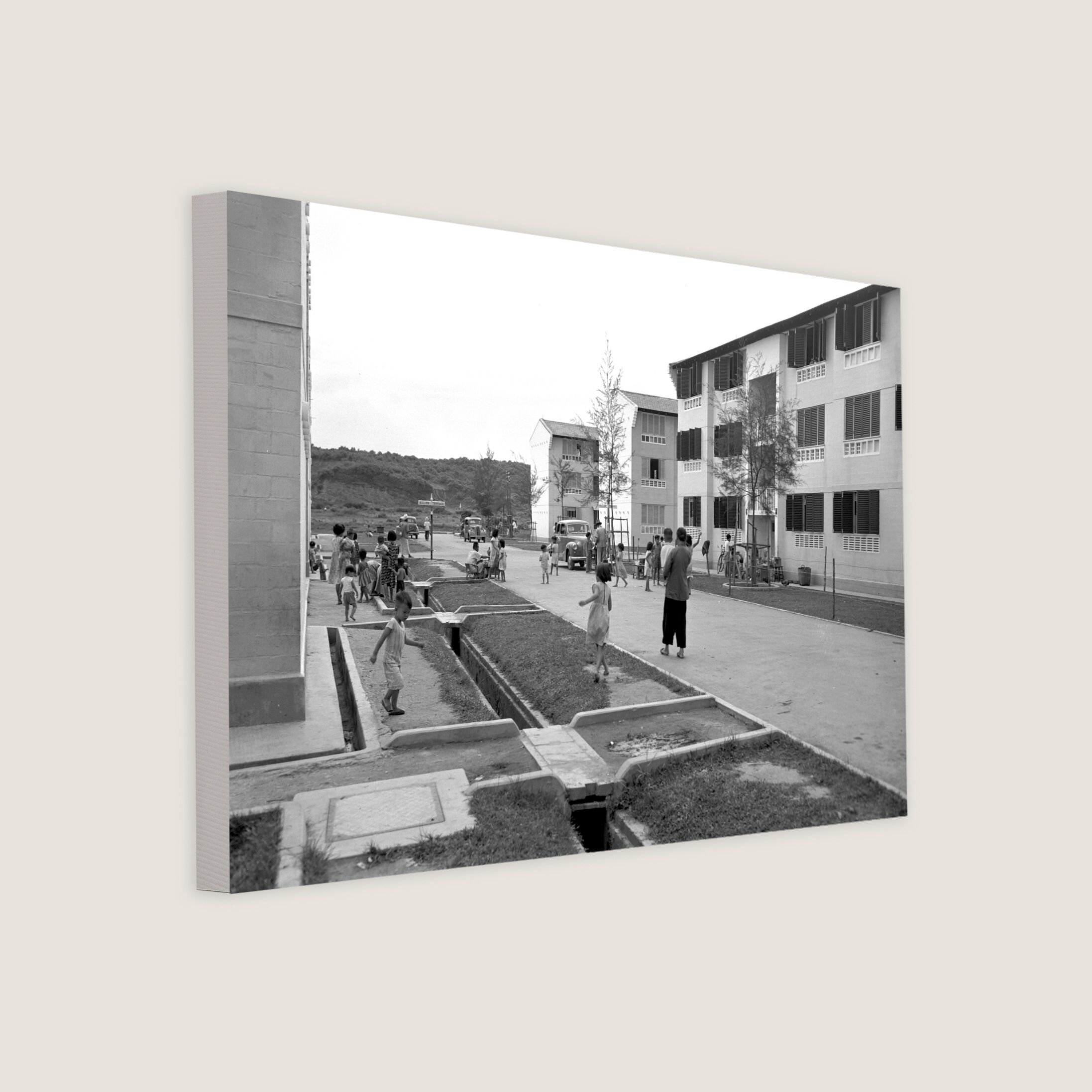 Public Housing in Queenstown 1954 Canvas