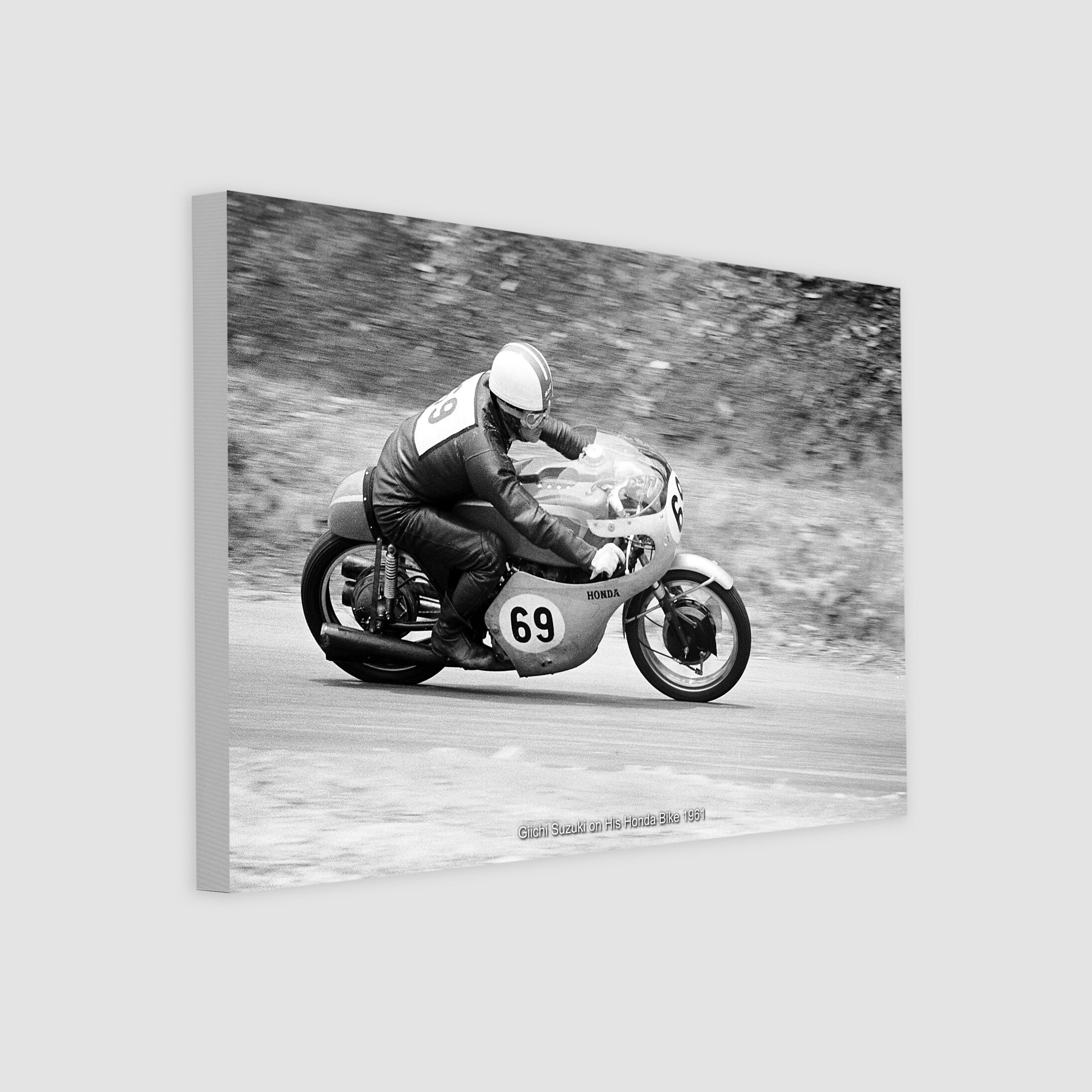 Giichi Suzuki on His Honda Bike 1961-My Sg Memories