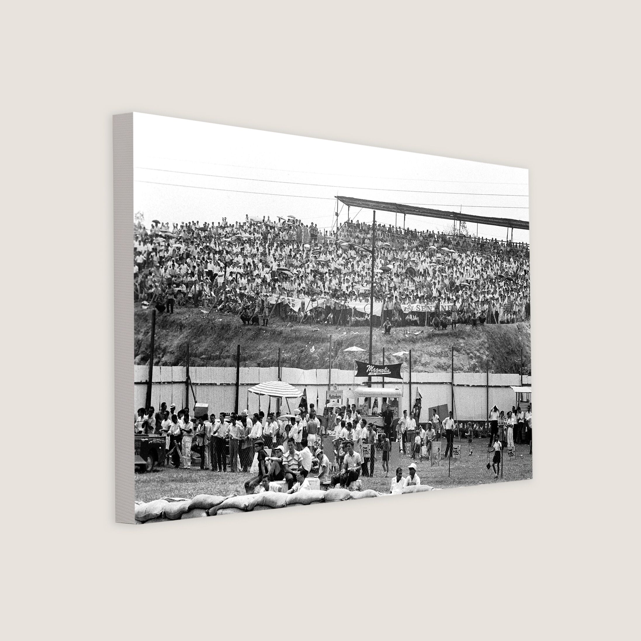 Large Crowds at the First Singapore Grand Prix 1961