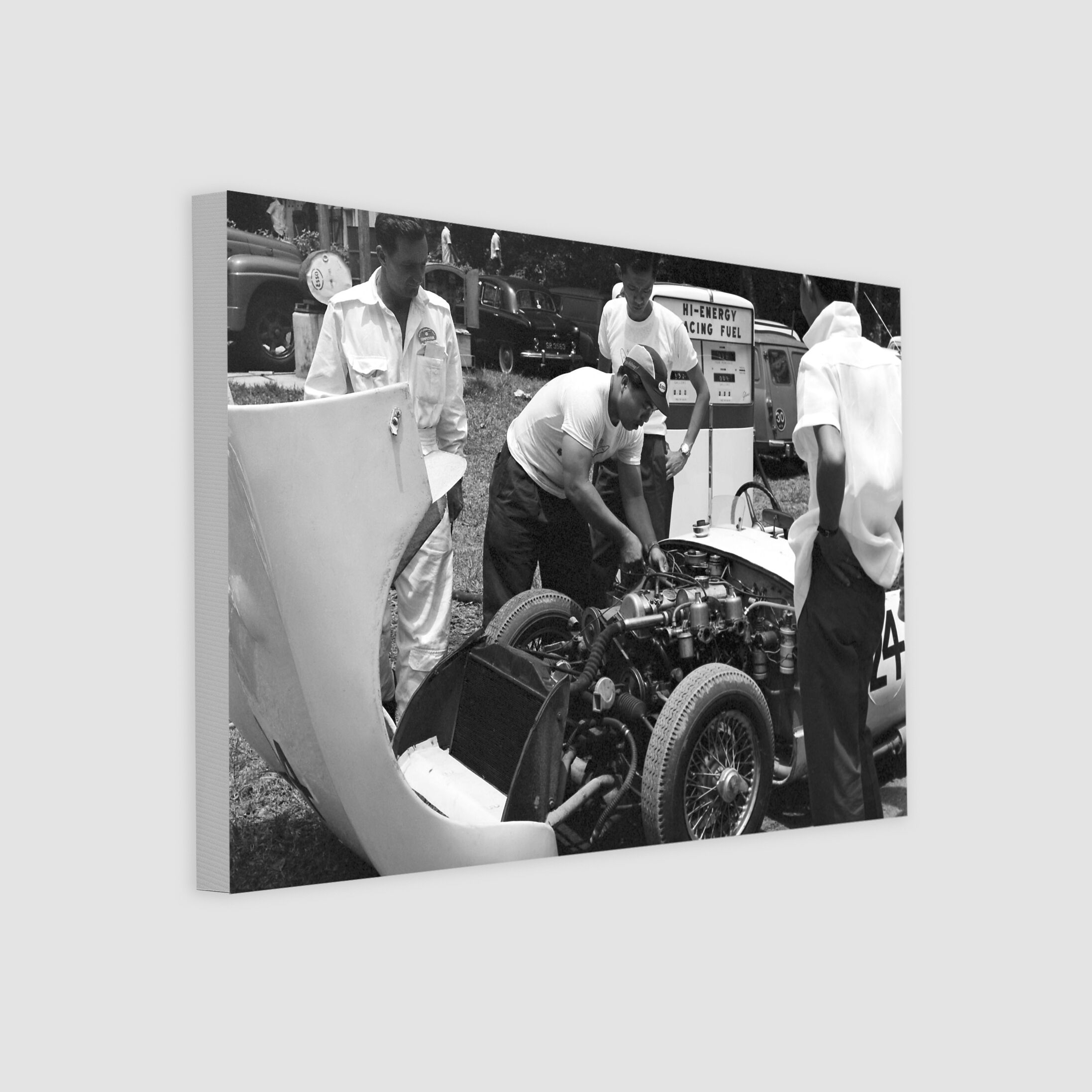 Fueling Up a Lotus 11 1963-My Sg Memories