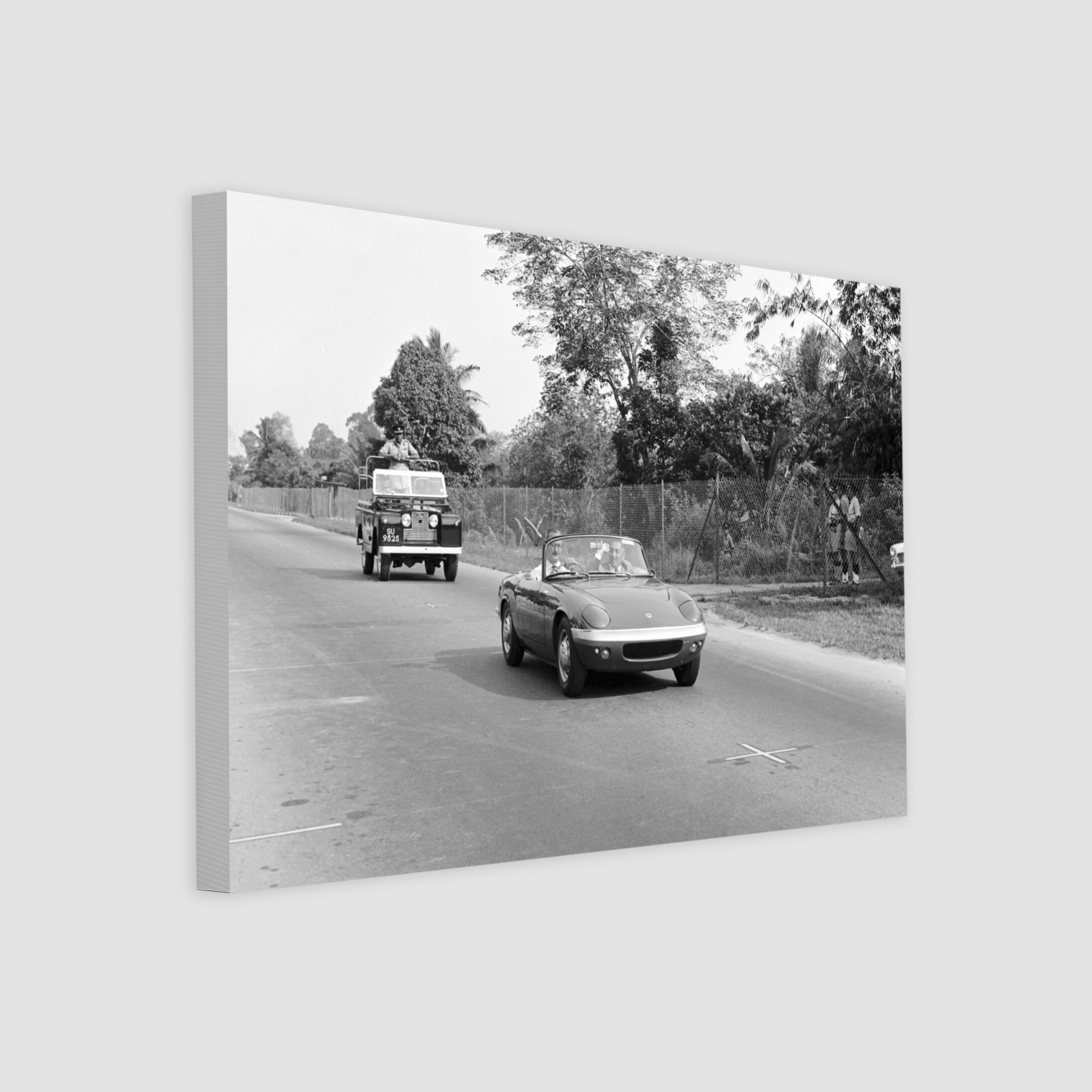 Arrival of Yang di-Pertuan Negara in a Lotus Elan 1964-My Sg Memories