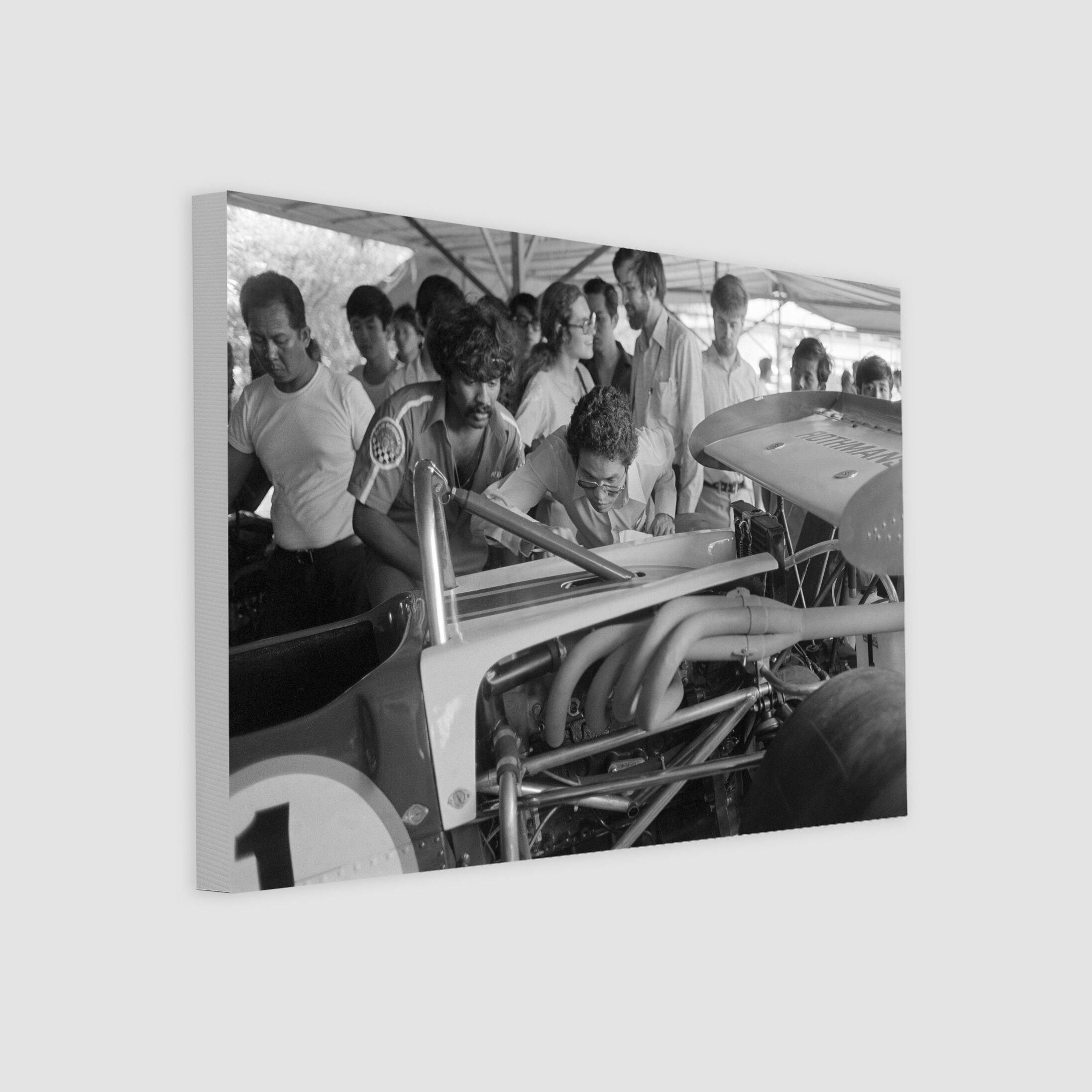 Scrutineering a Grand Prix Car at the Paddock 1972-My Sg Memories