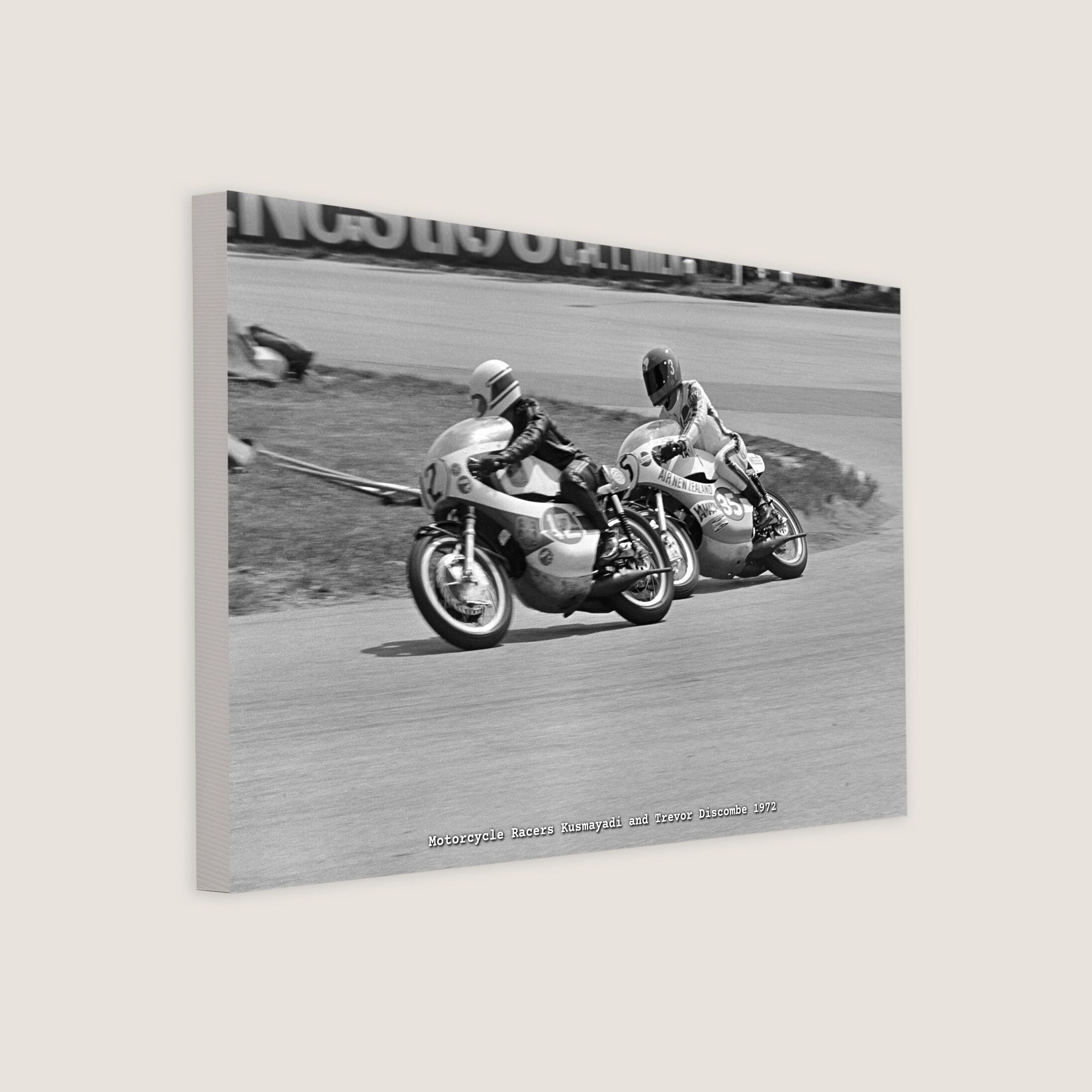Motorcycle Racers Kusmayadi and Trevor Discombe 1972