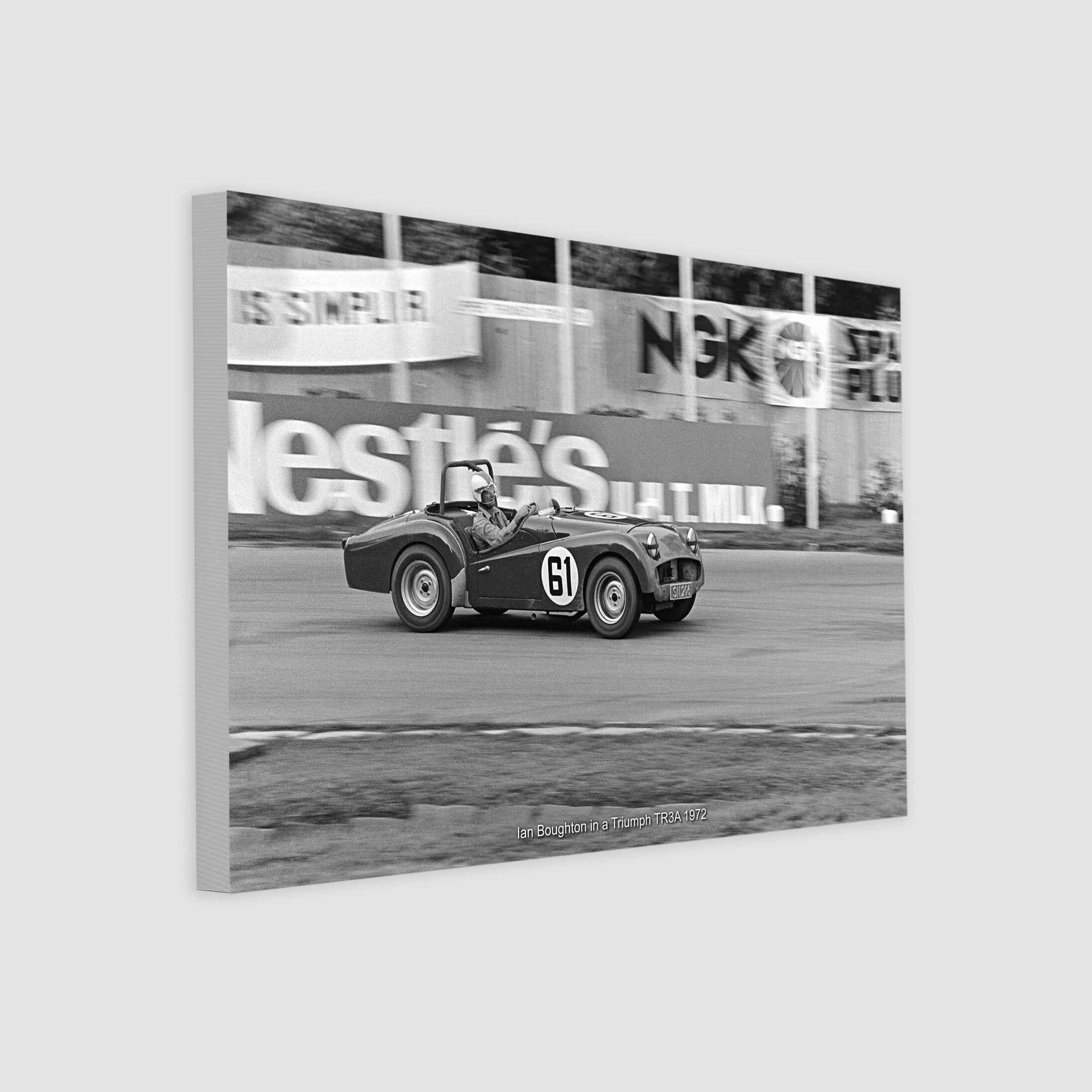 Ian Boughton in a Triumph TR3A 1972-My Sg Memories