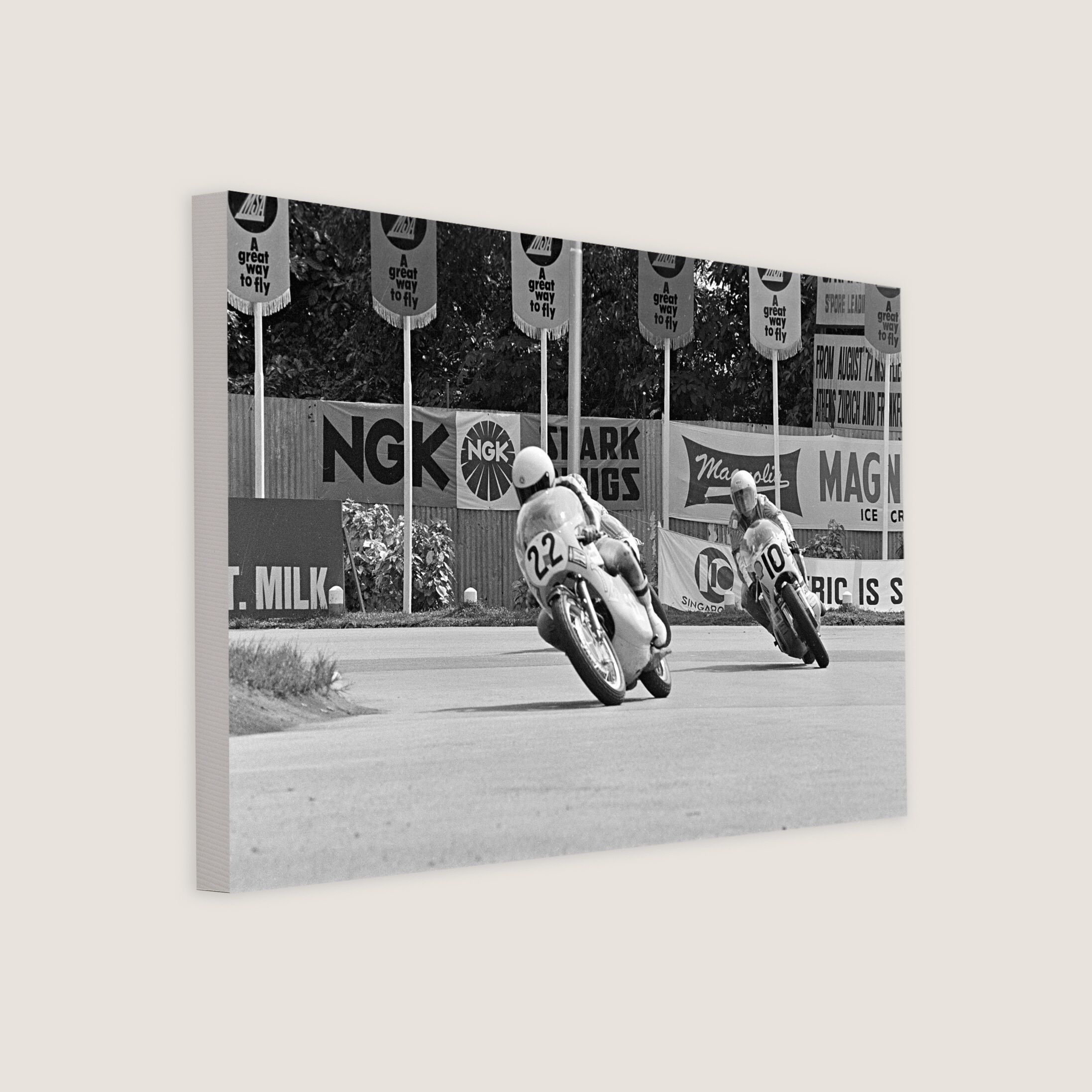 Motorcycle Champions at the Circus Hairpin 1972
