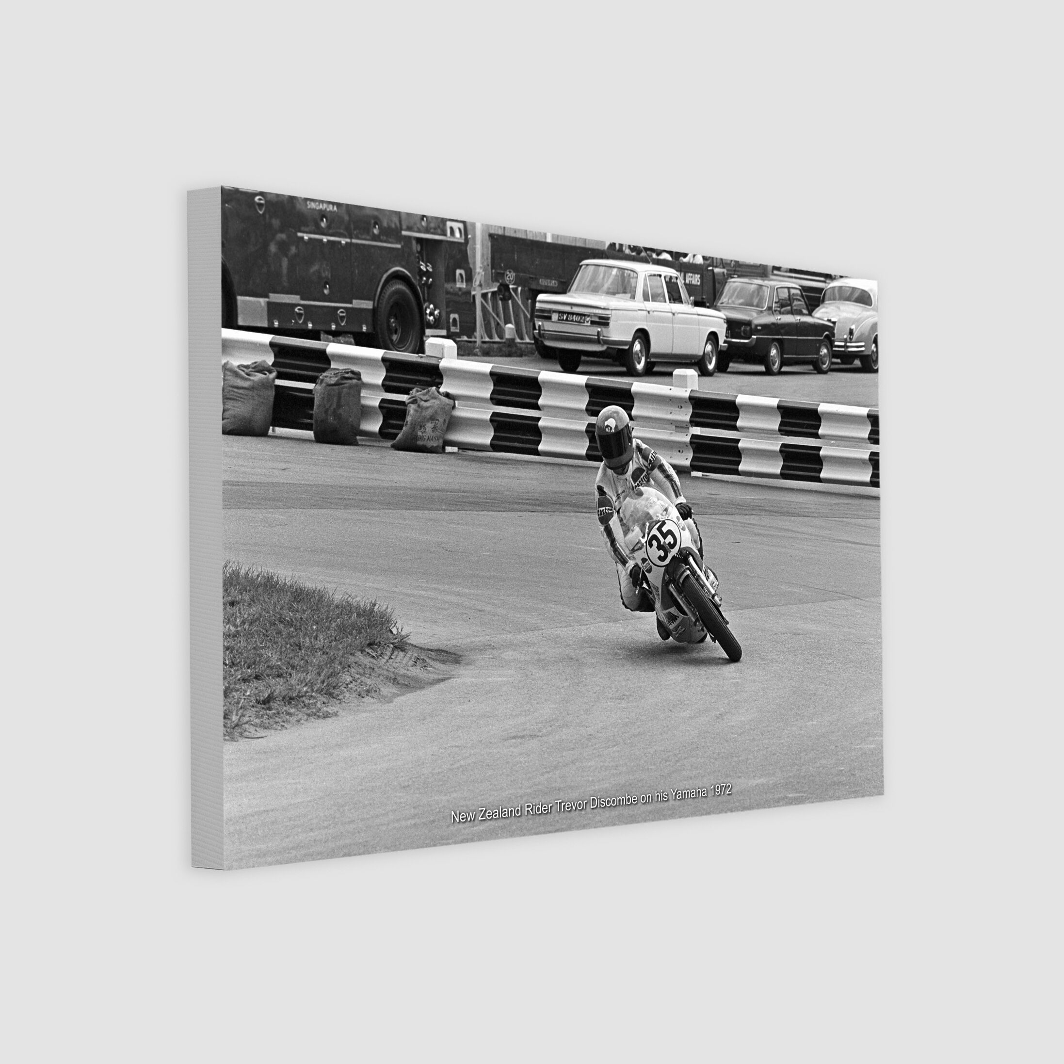 New Zealand Rider Trevor Discombe on his Yamaha 1972-My Sg Memories