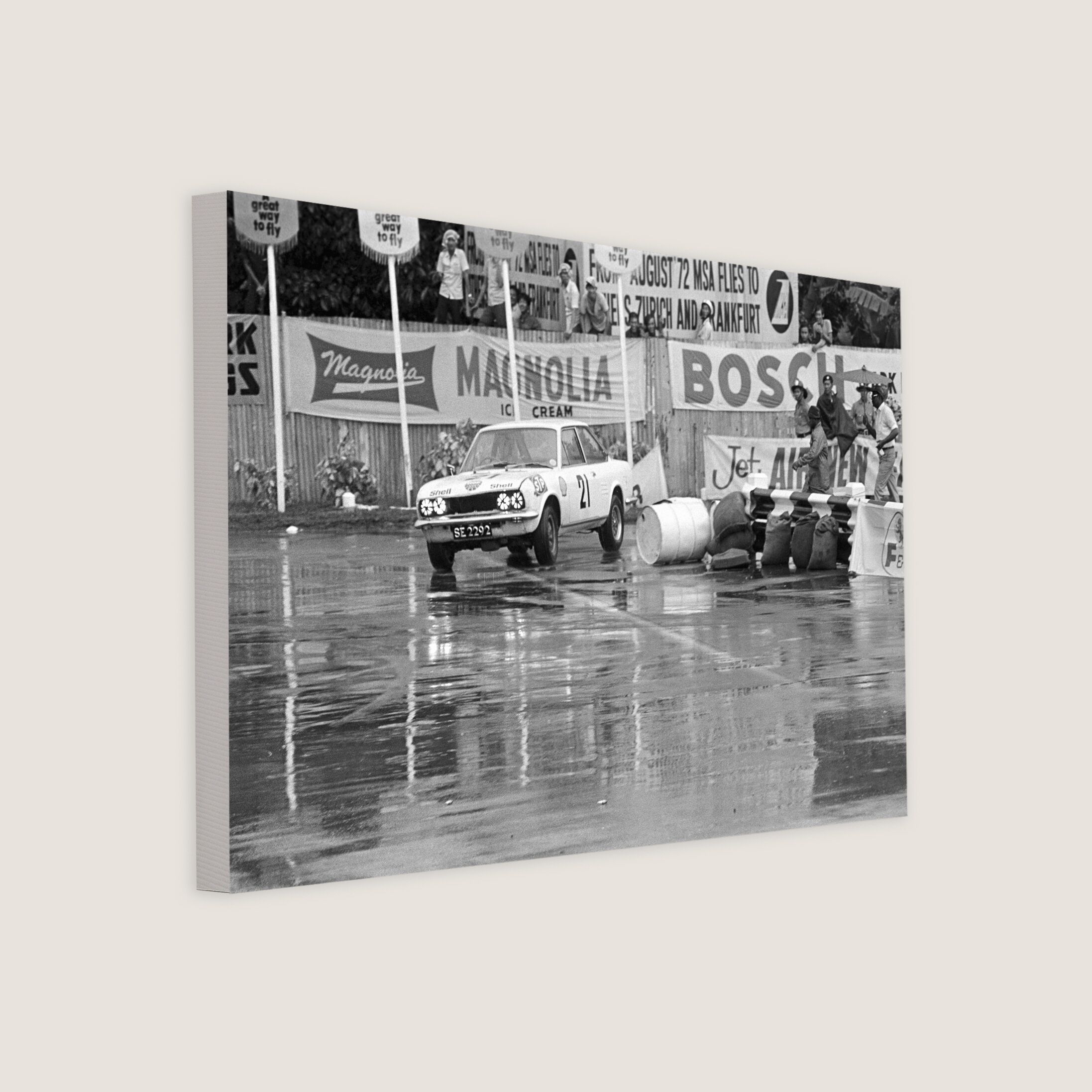 Clubman Saloons & Tourers Race on a Rainy Day 1972