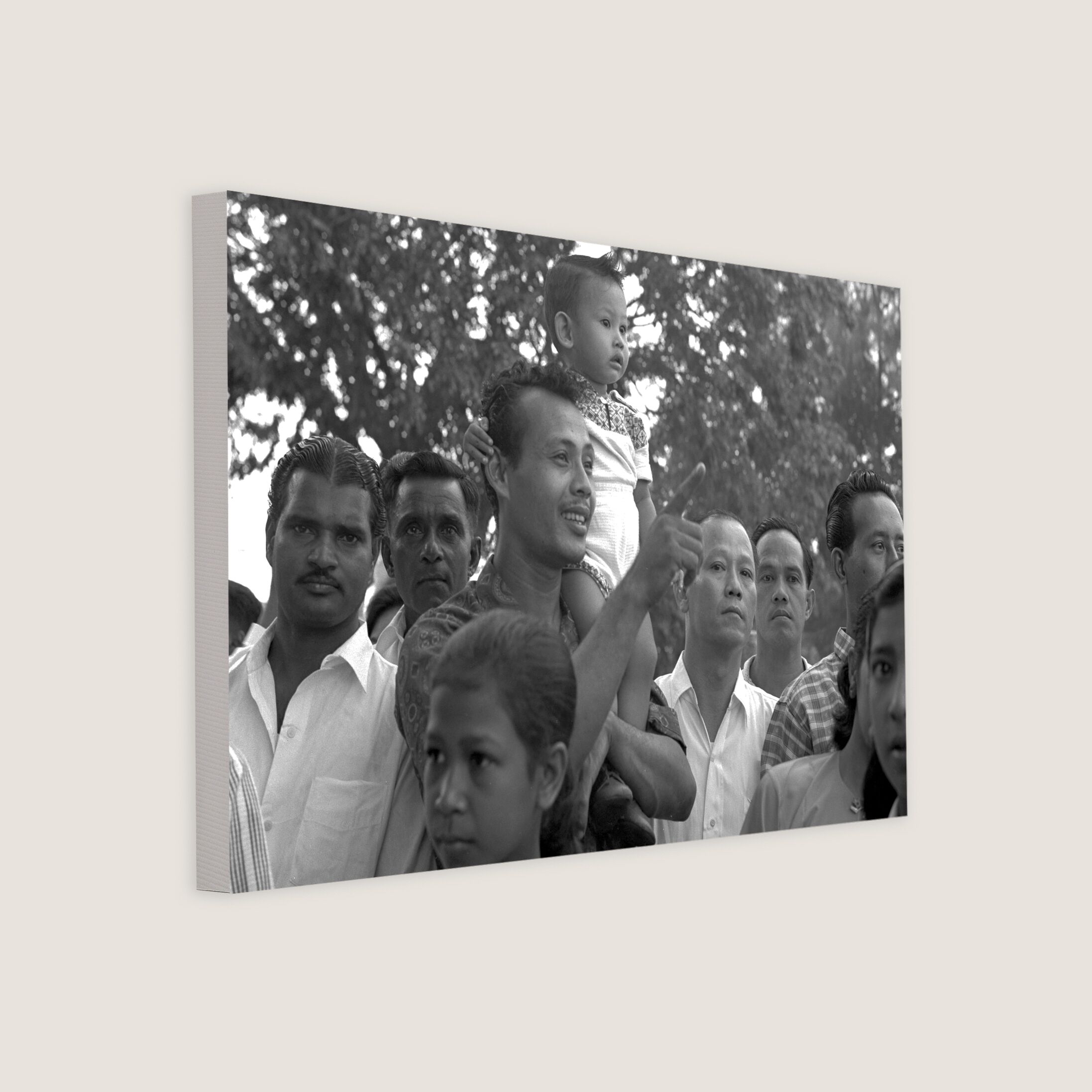 People at the National Day Celebrations 1961 Canvas