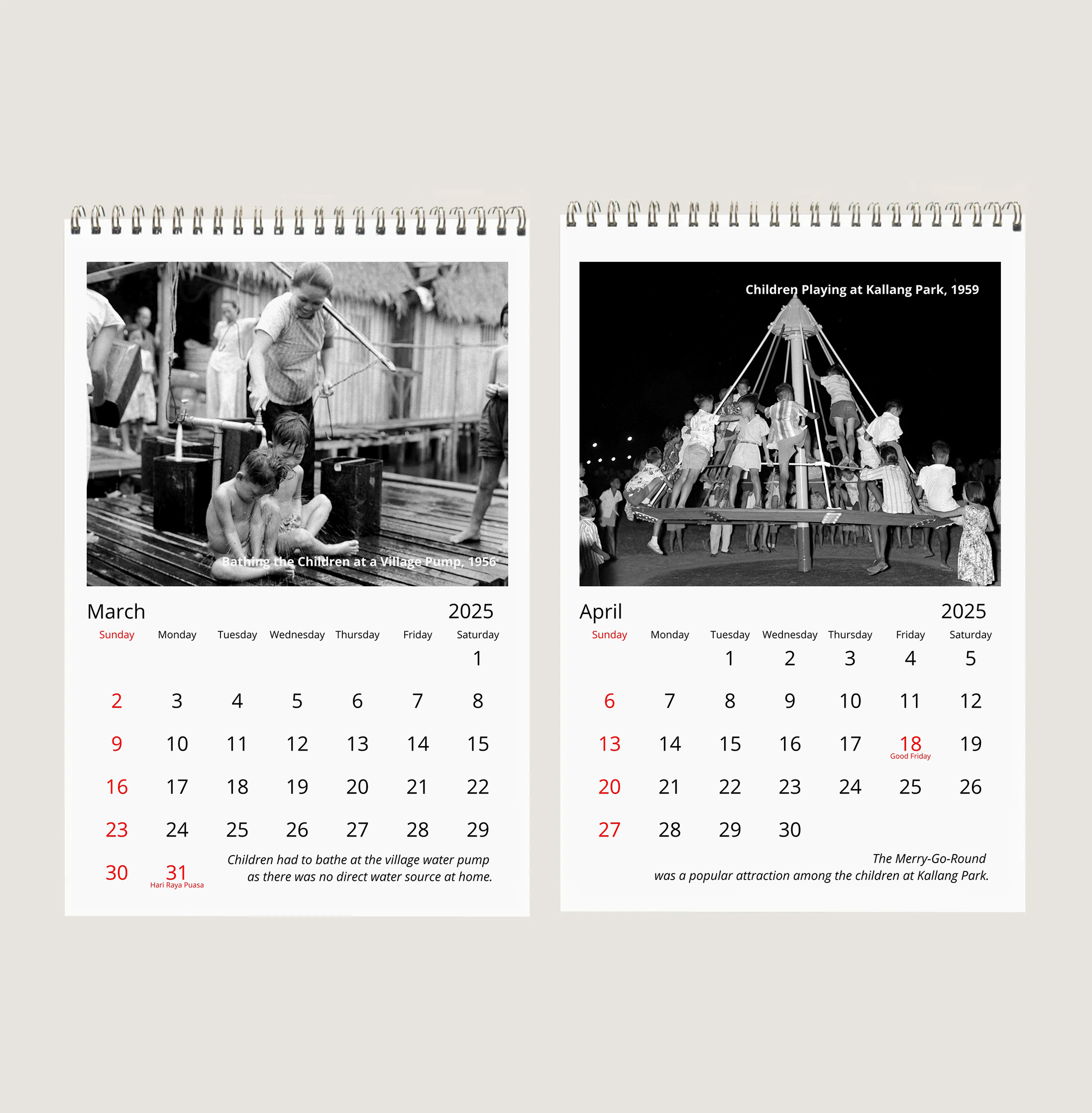 Childhood Memories of Yesteryears Calendar