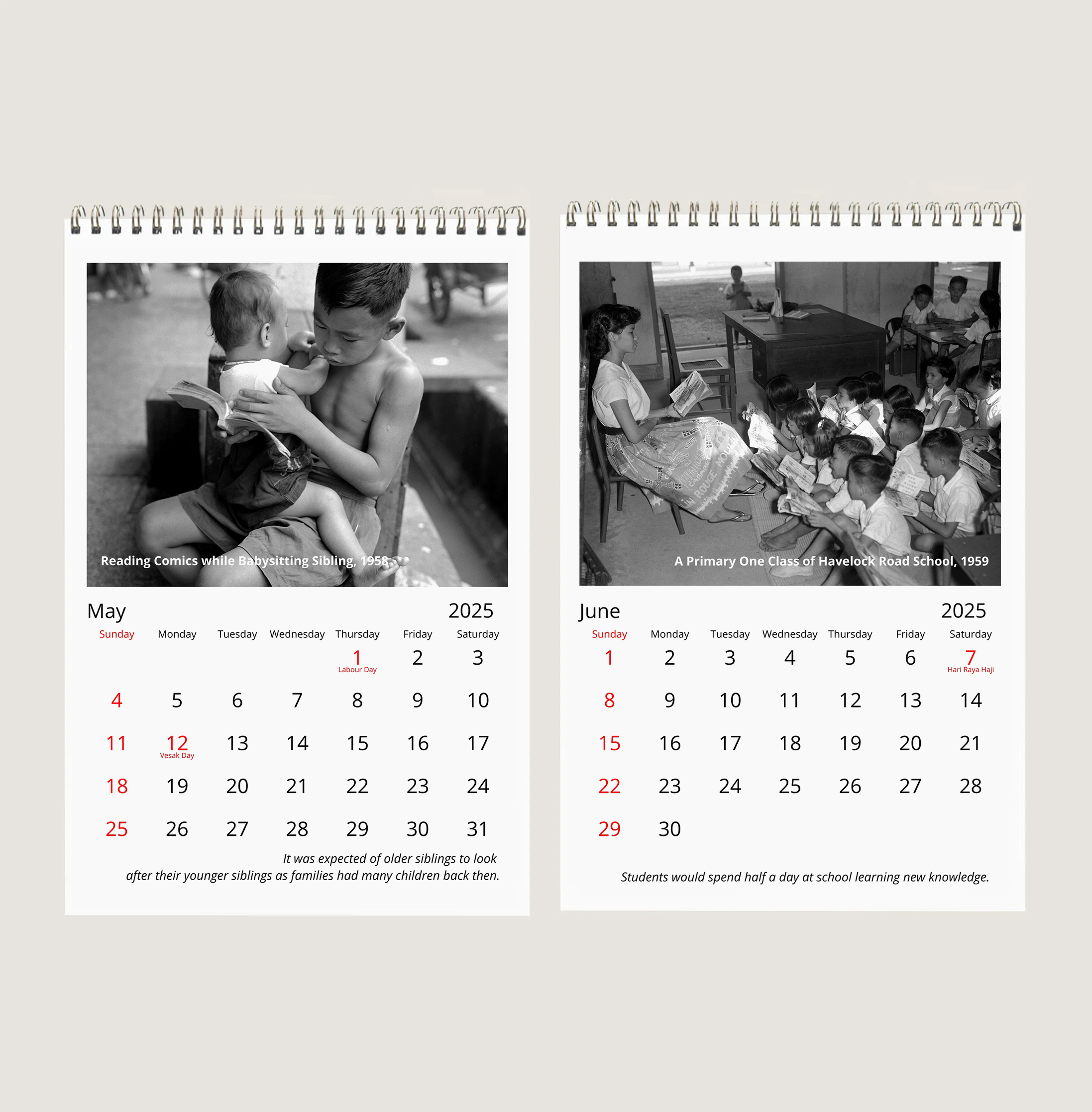 Childhood Memories of Yesteryears Calendar