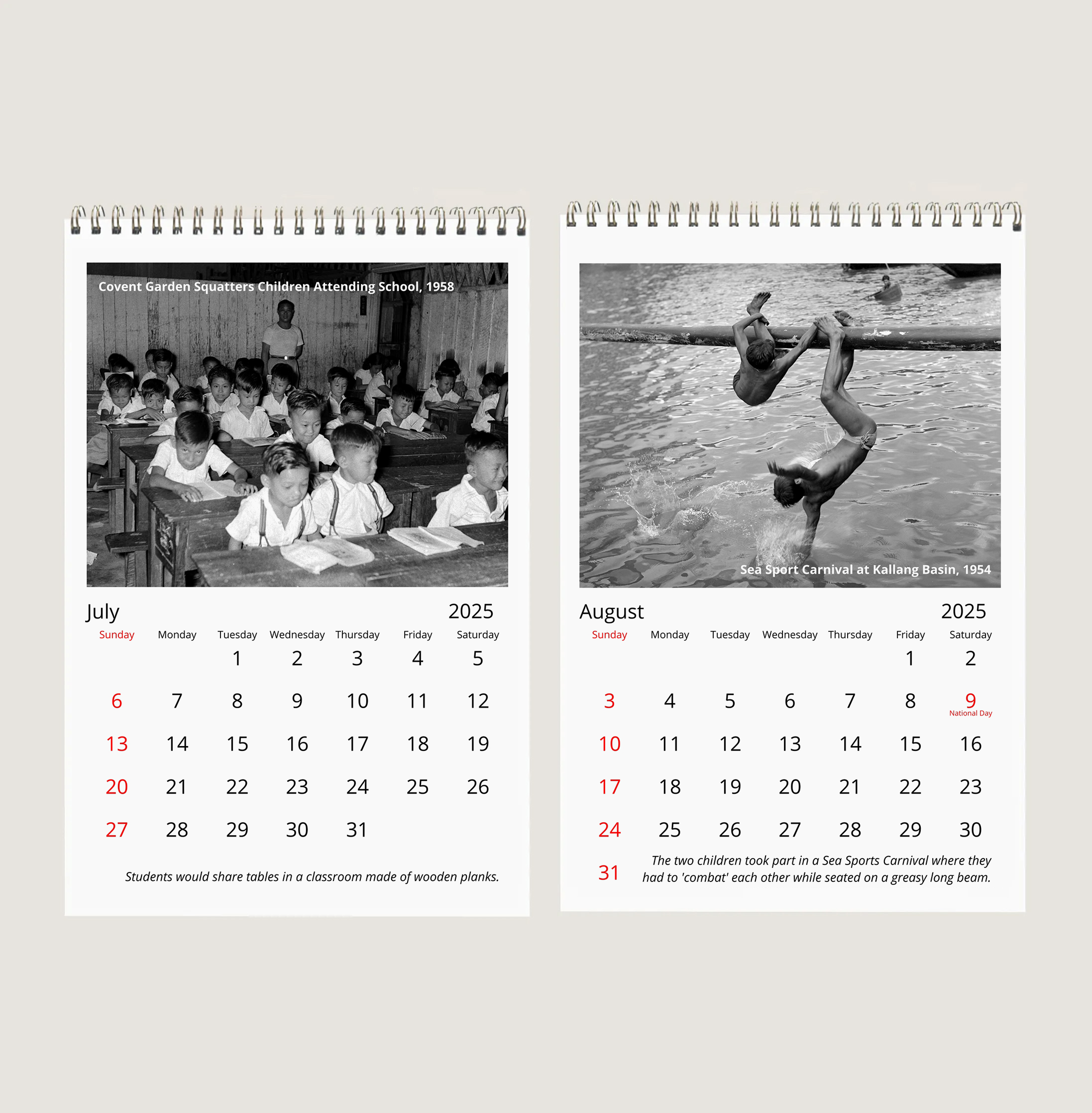 Childhood Memories of Yesteryears Calendar