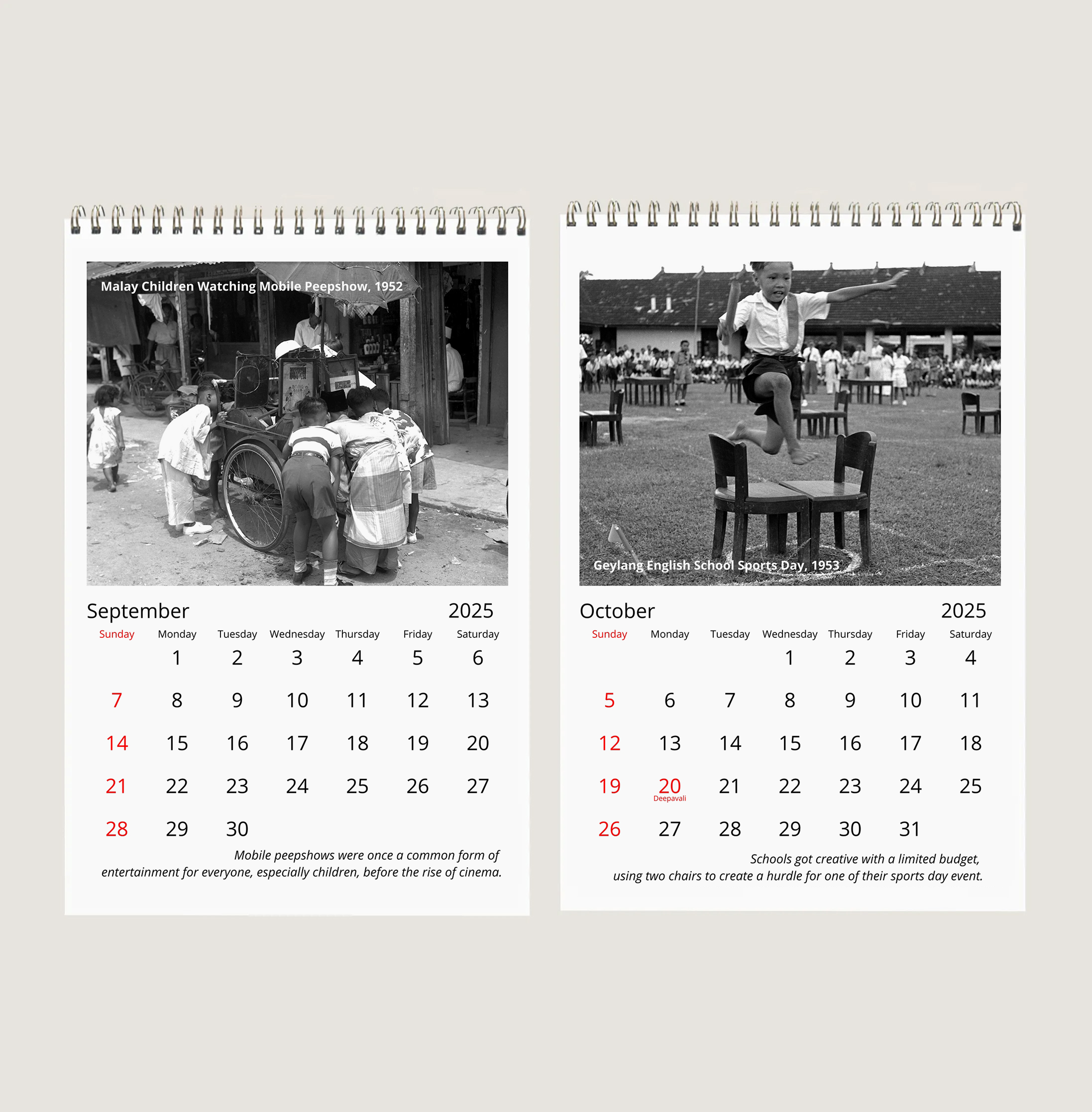 Childhood Memories of Yesteryears Calendar