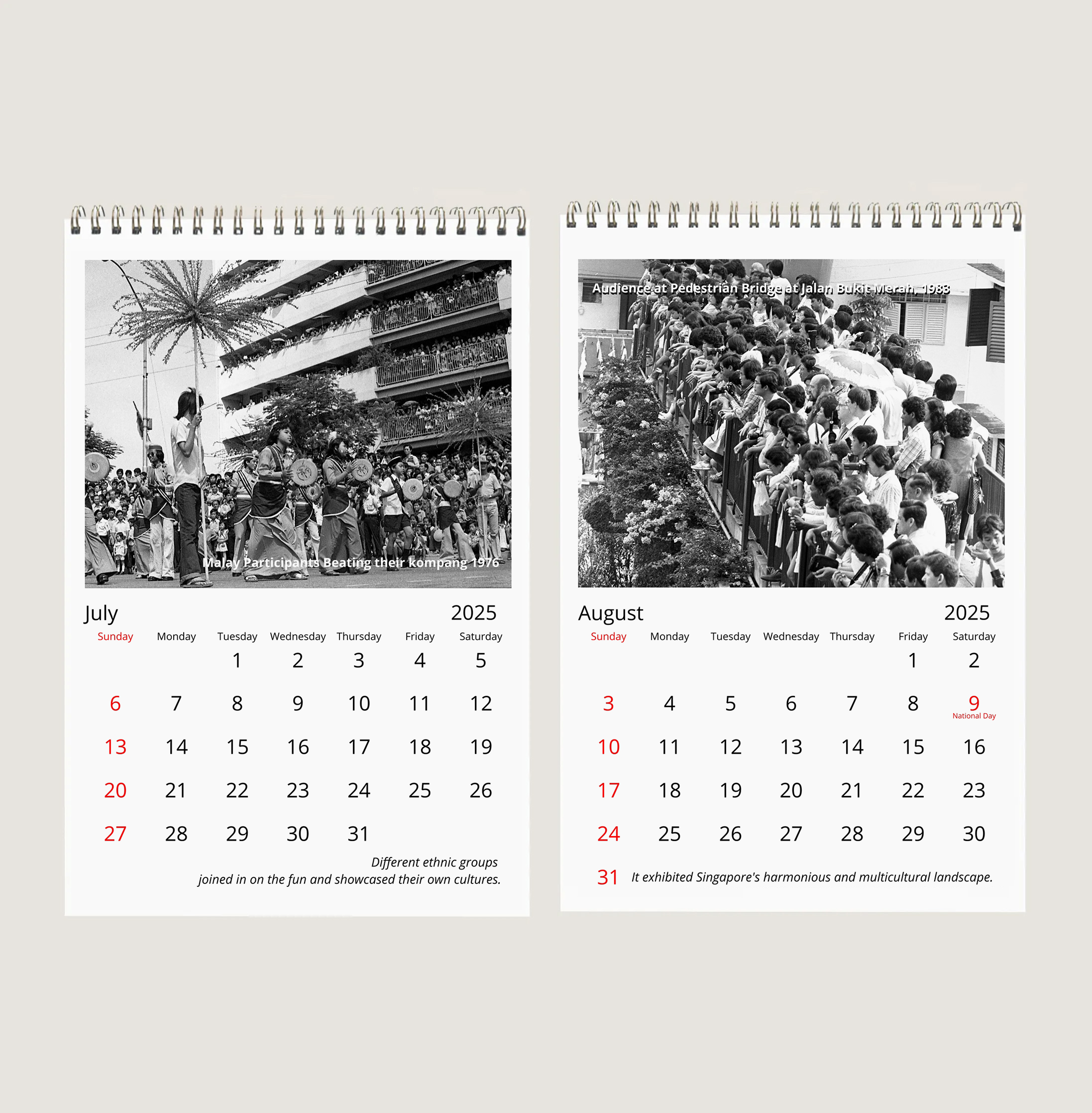 Chingay through the Years Calendar-My Sg Memories