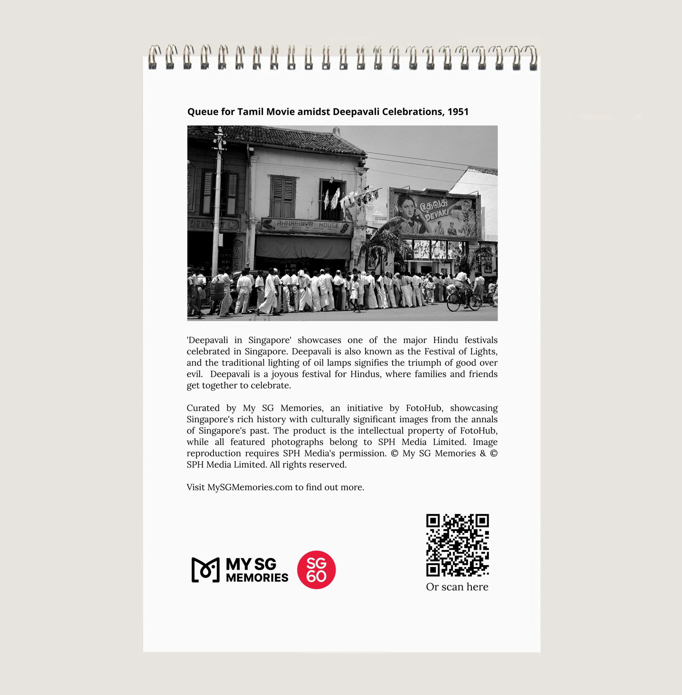 Deepavali in Singapore Calendar