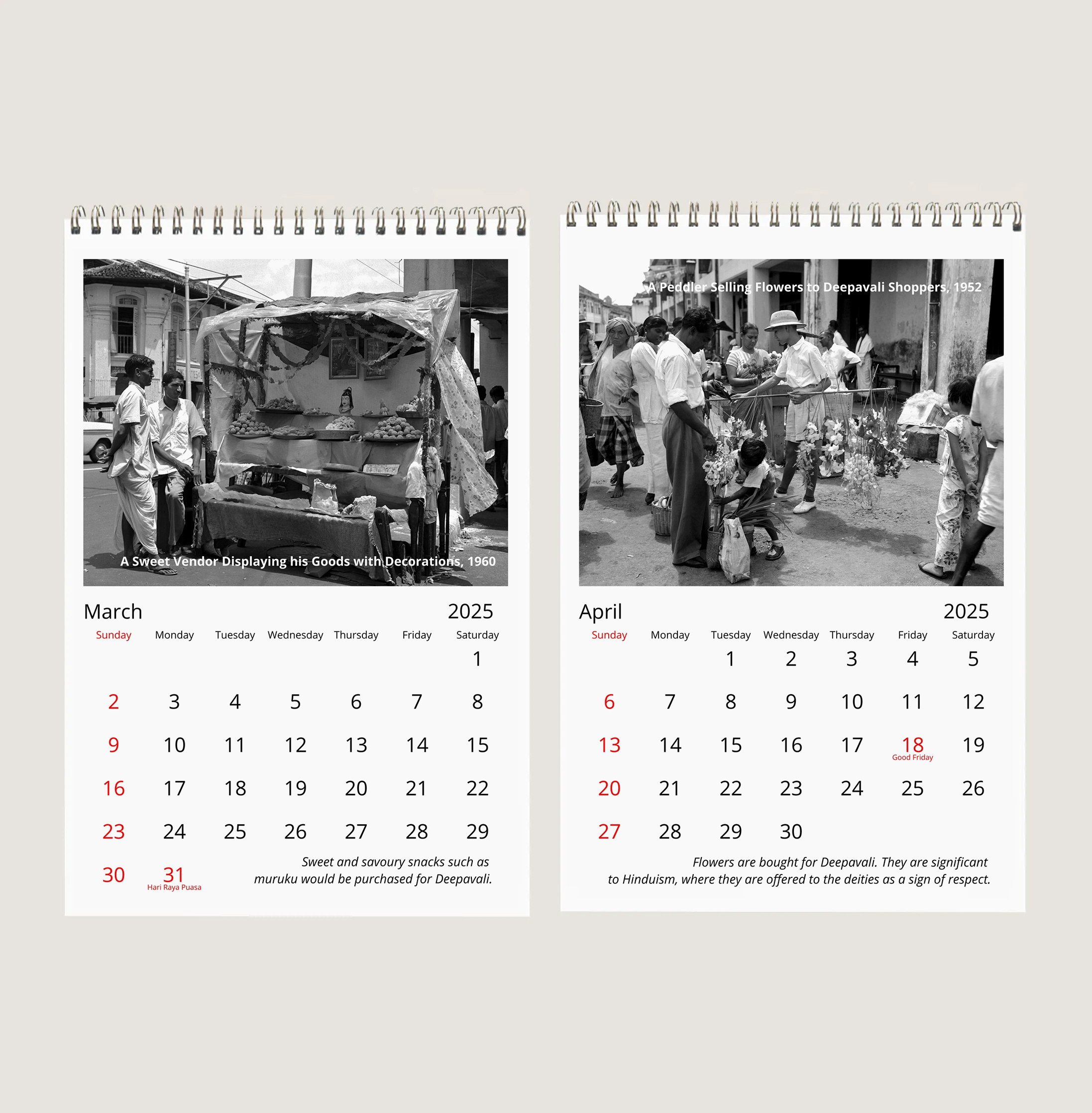 Deepavali in Singapore Calendar