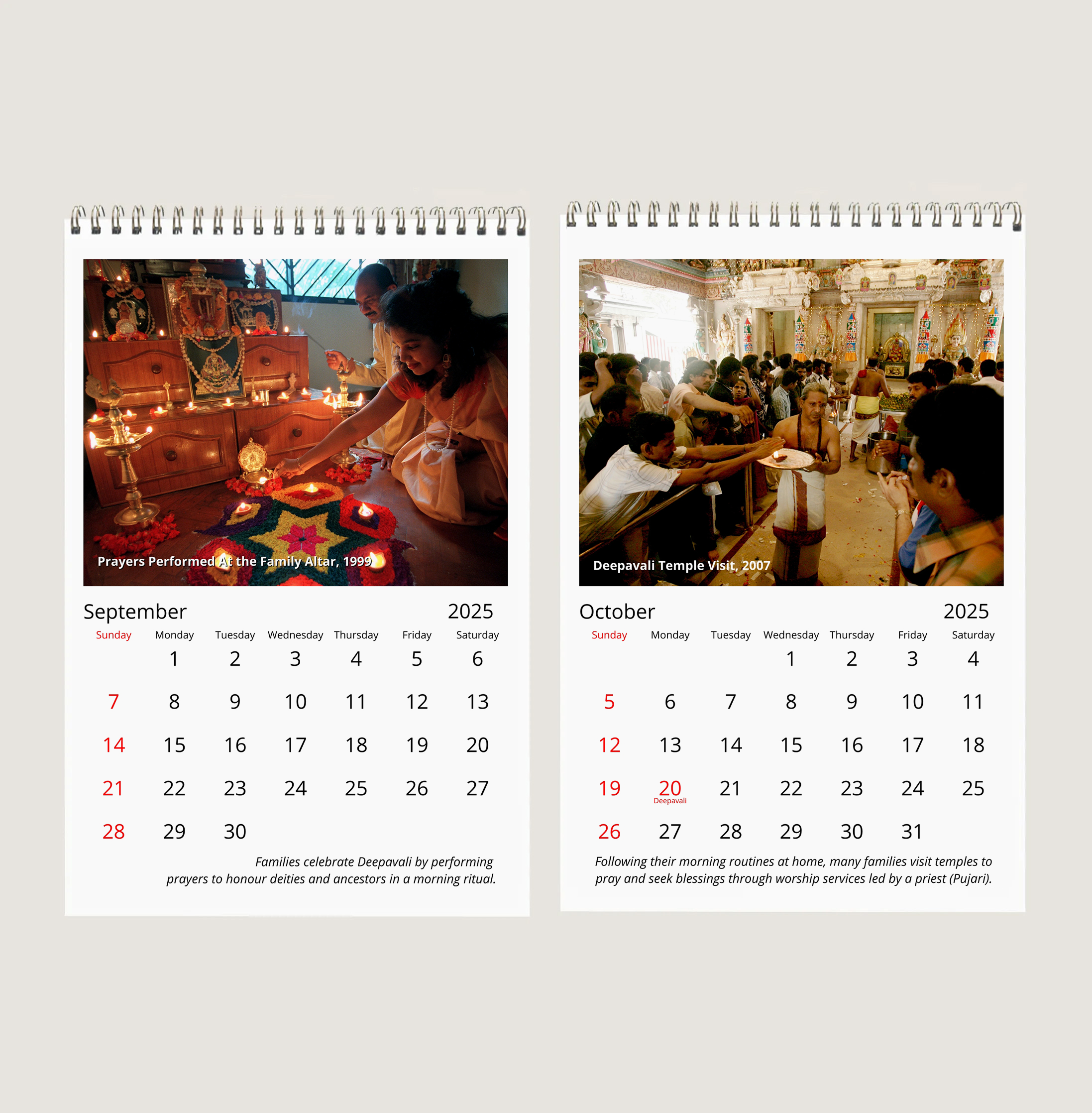 Deepavali in Singapore Calendar