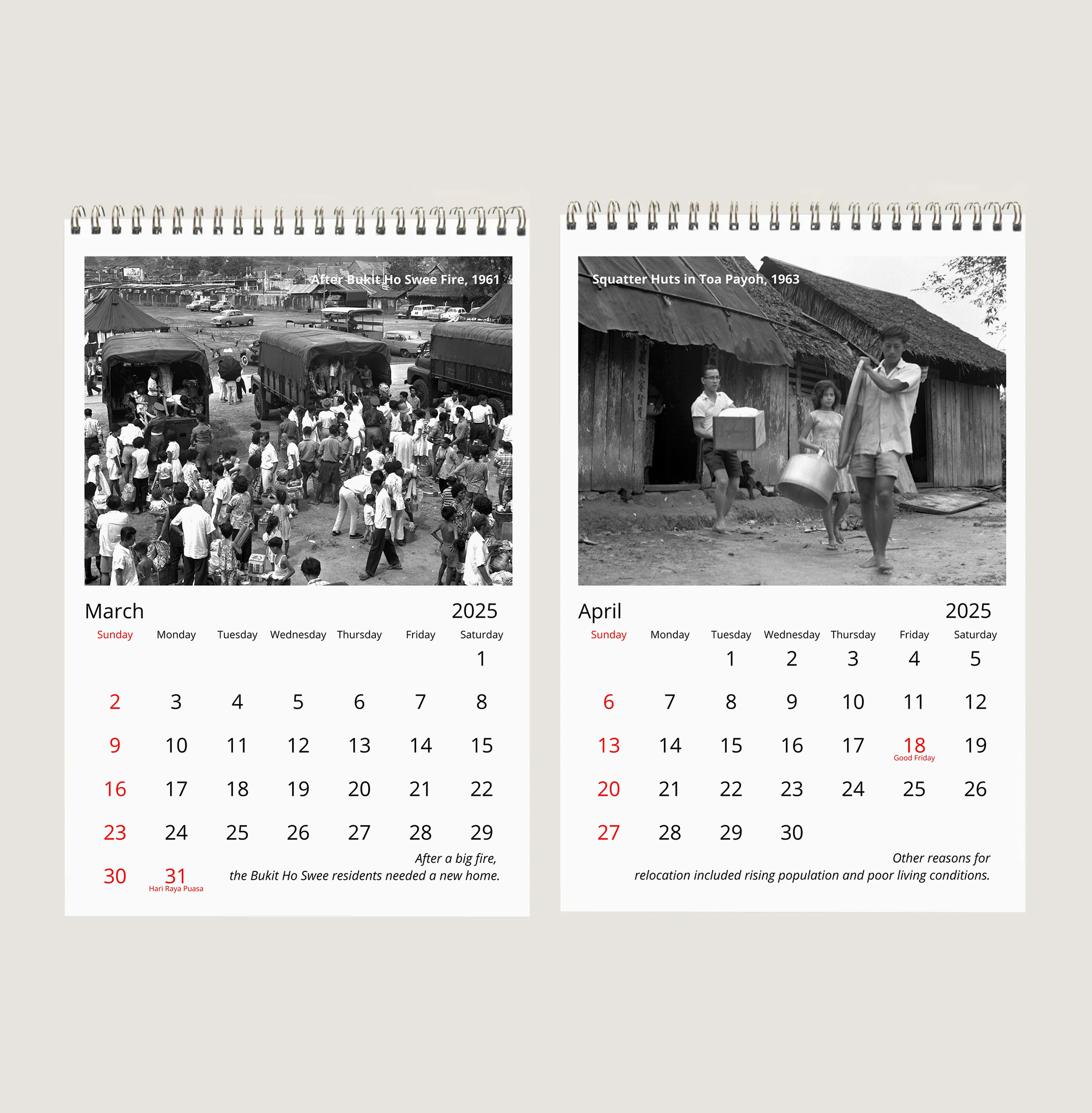 Transformation of Public Housing in Singapore Calendar