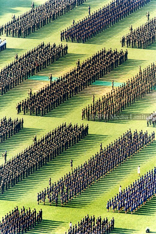 Uniformed Personnel Performed a Rifle Salute 1993