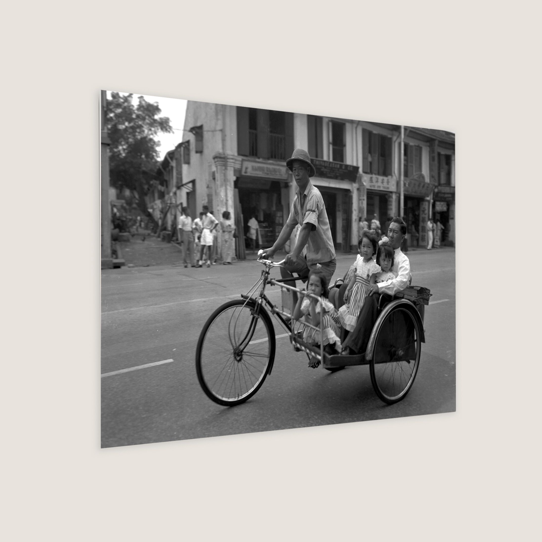 Trishaw as Transport for New Year Visits 1954-My Sg Memories