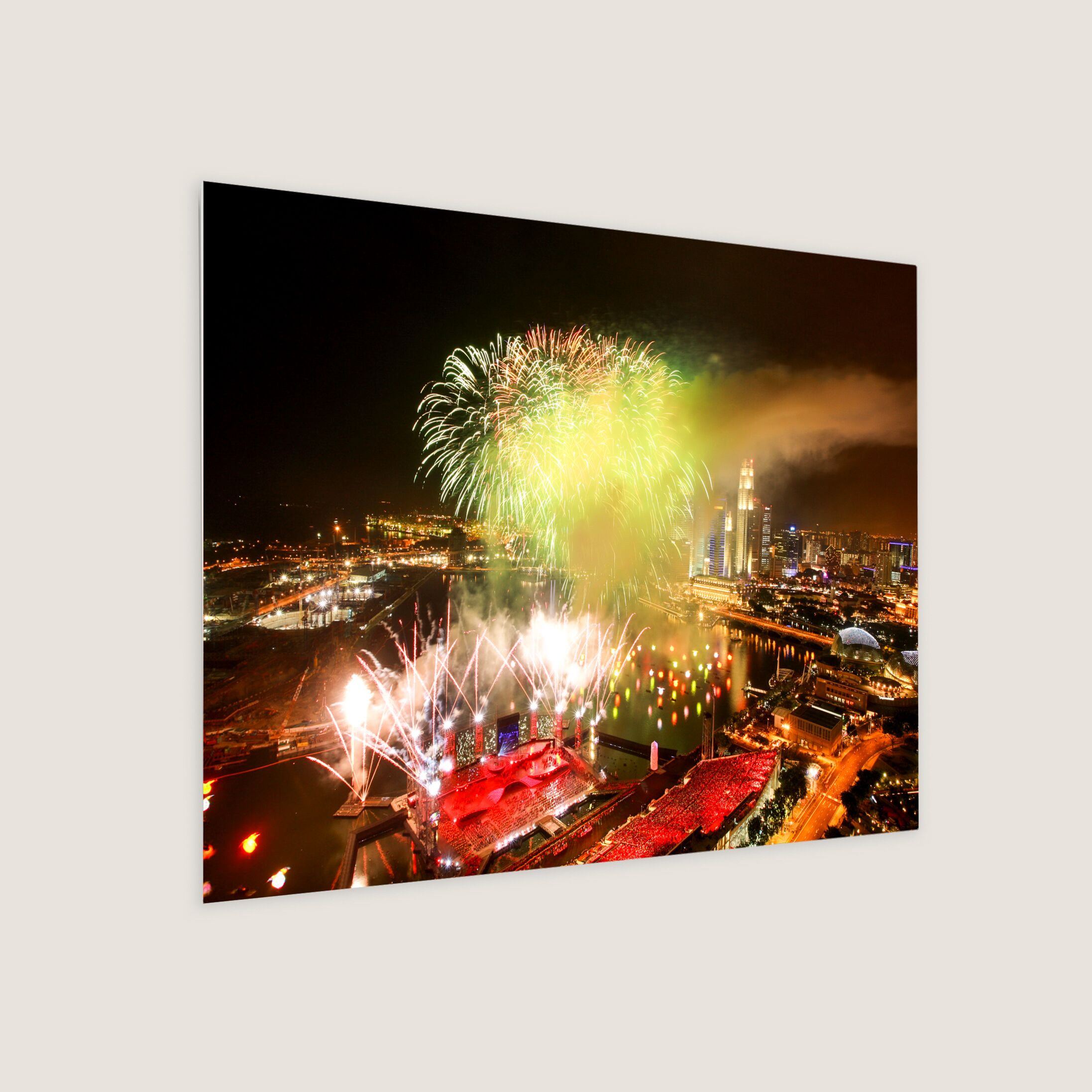 The Pageantry and Fireworks Displays of the Parade 2008 Metal Panel