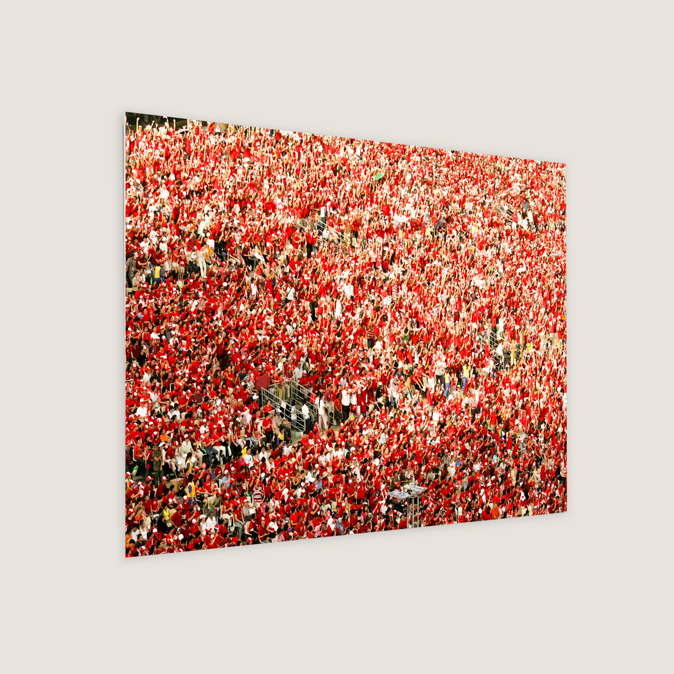 Crowds at Singapore's 40th Birthday 2005 Metal Panel