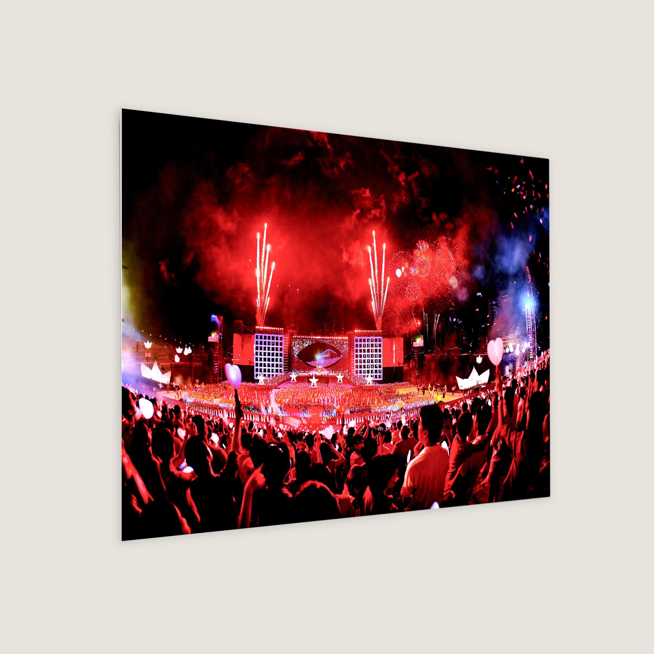 Fireworks at Marina Bay 2009 Metal Panel