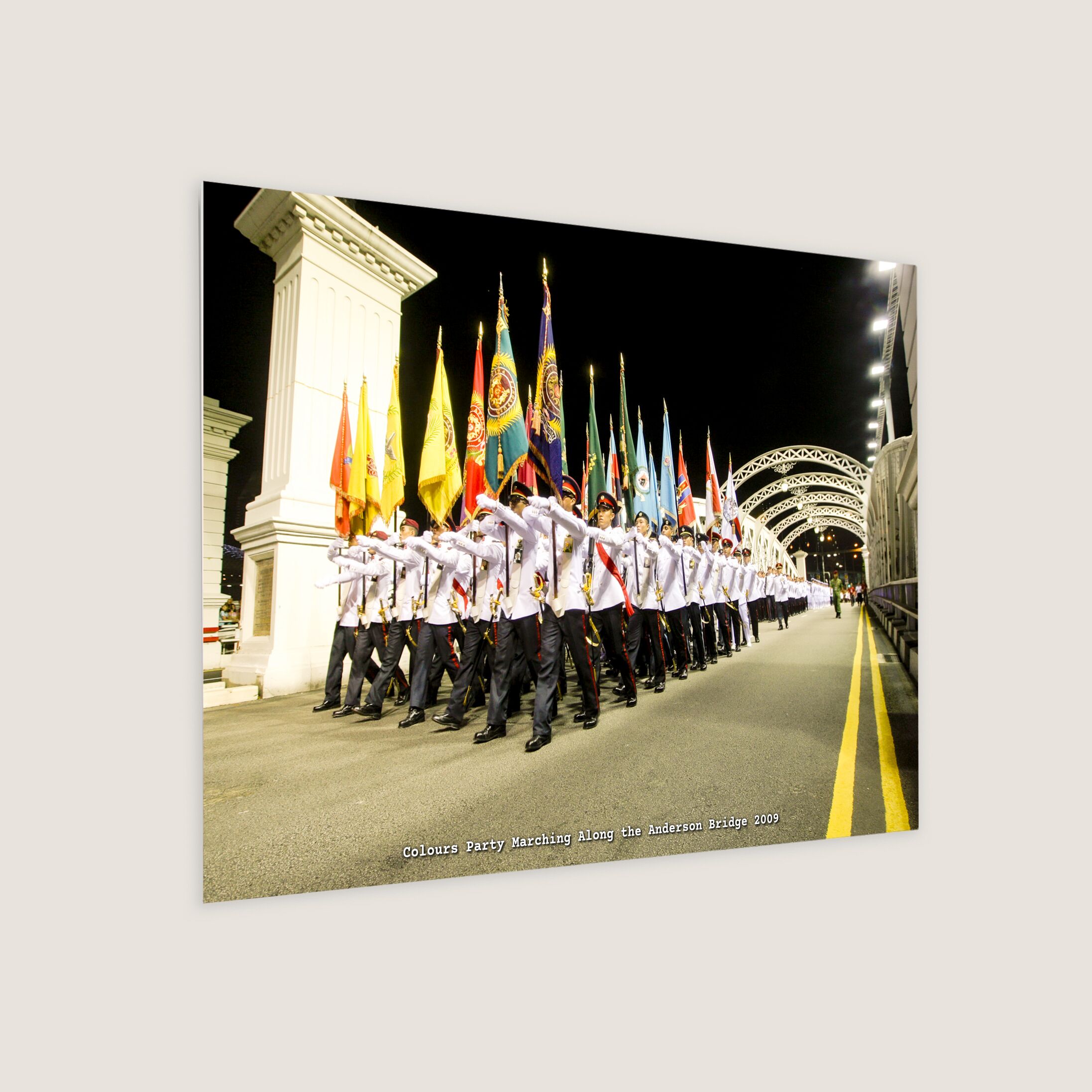Colours Party Marching Along the Anderson Bridge 2009 Metal Panel