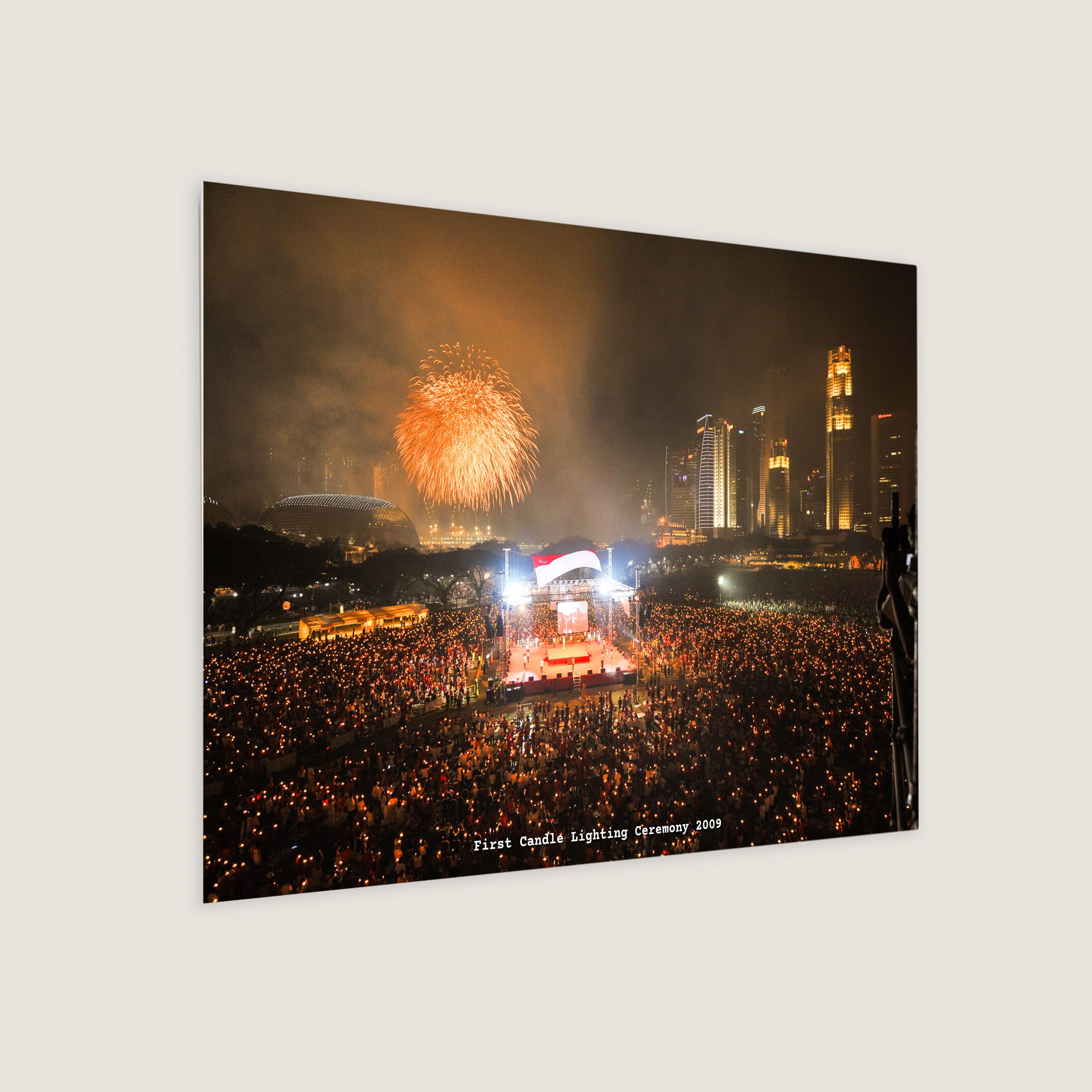 First Candle Lighting Ceremony 2009 Metal Panel