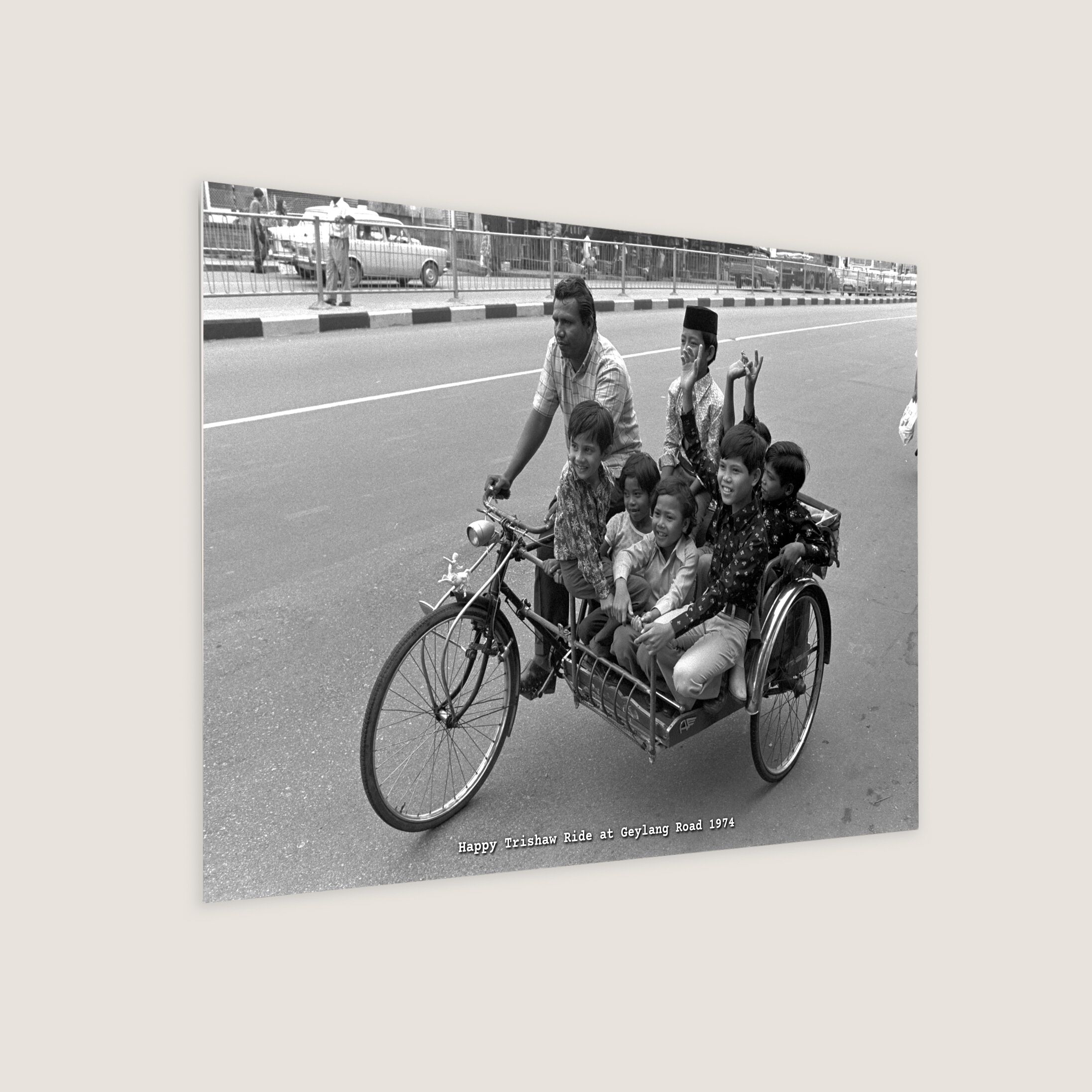 Happy Trishaw Ride at Geylang Road 1974-My Sg Memories