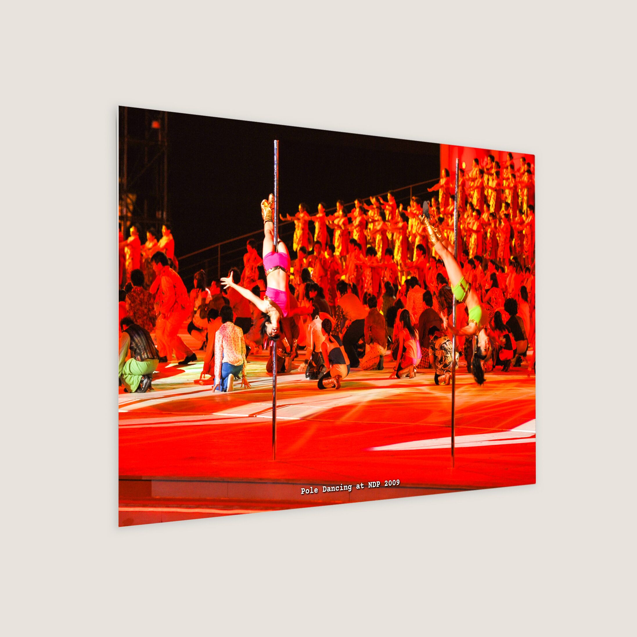 Pole Dancing at NDP 2009 Metal Panel