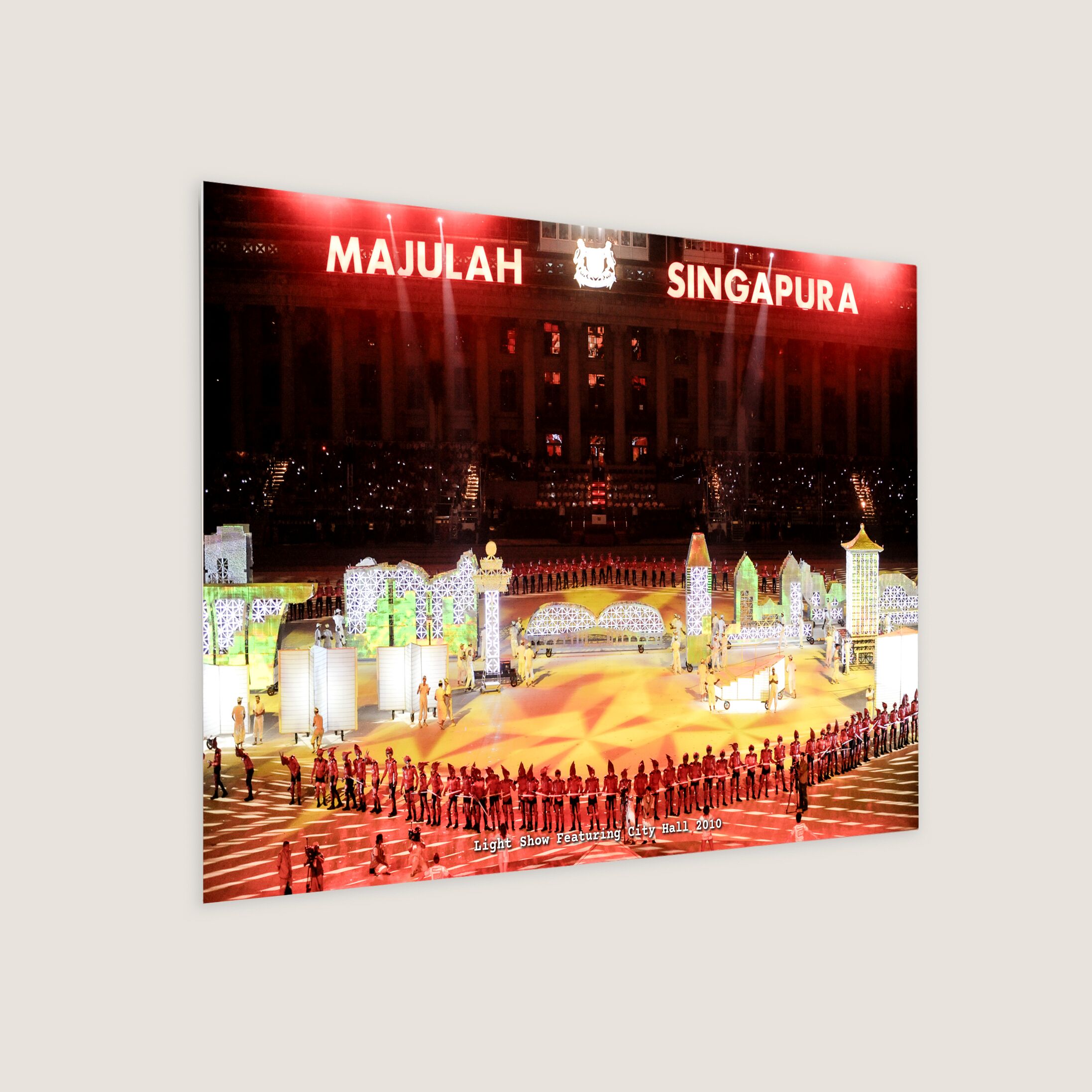 Light Show Featuring City Hall 2010 Metal Panel