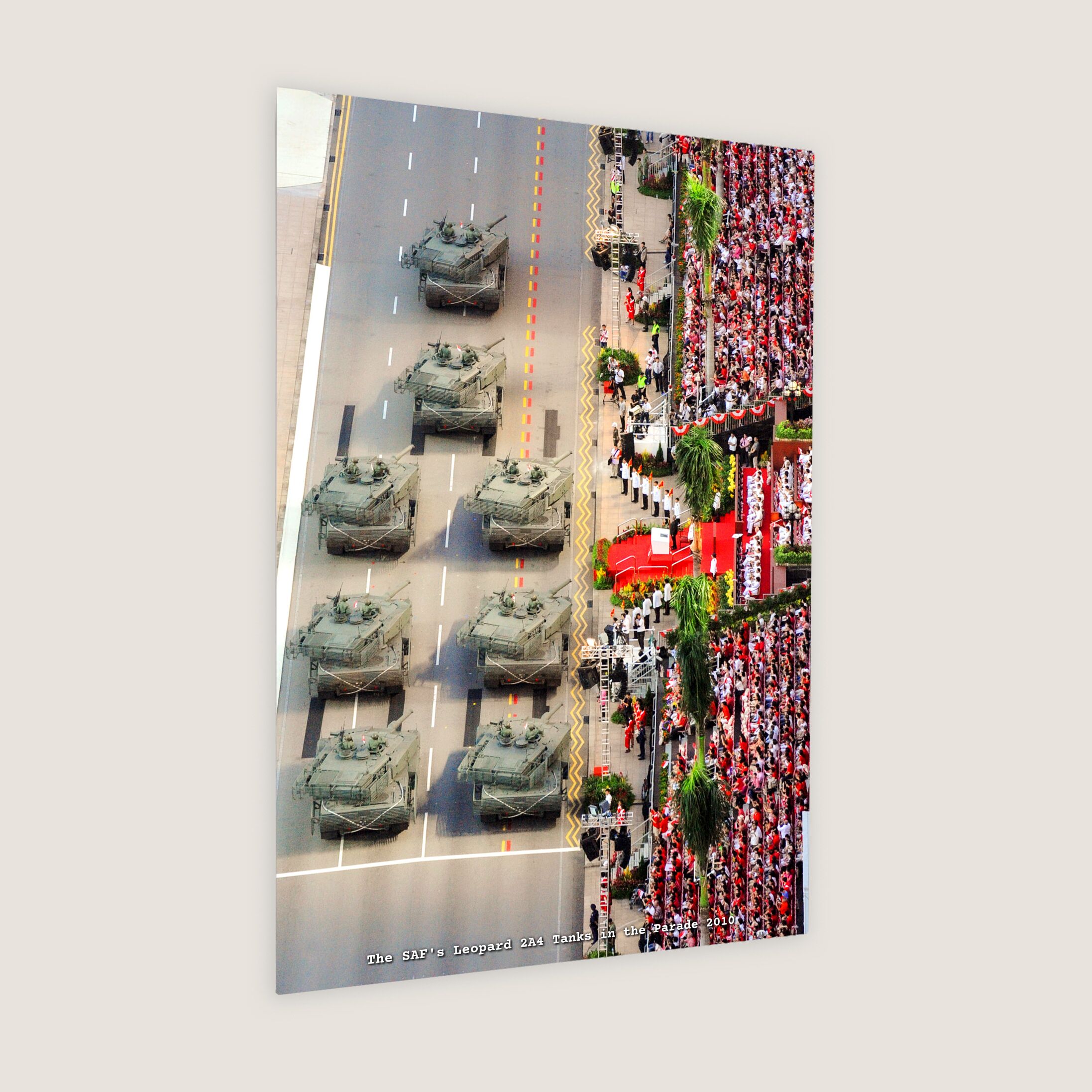 The SAF's Leopard 2A4 Tanks in the Parade 2010 Metal Panel
