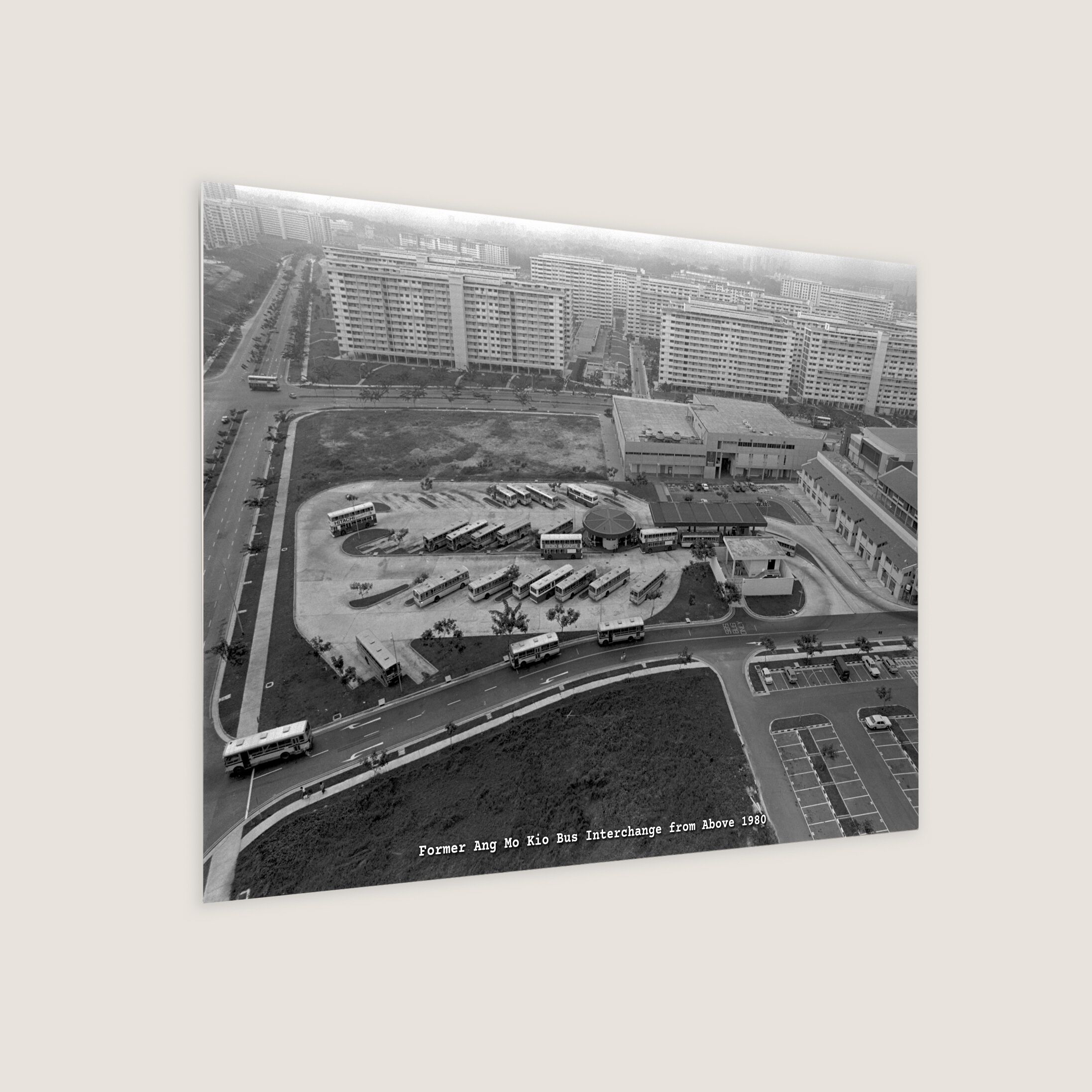 Former Ang Mo Kio Bus Interchange from Above 1980-My Sg Memories